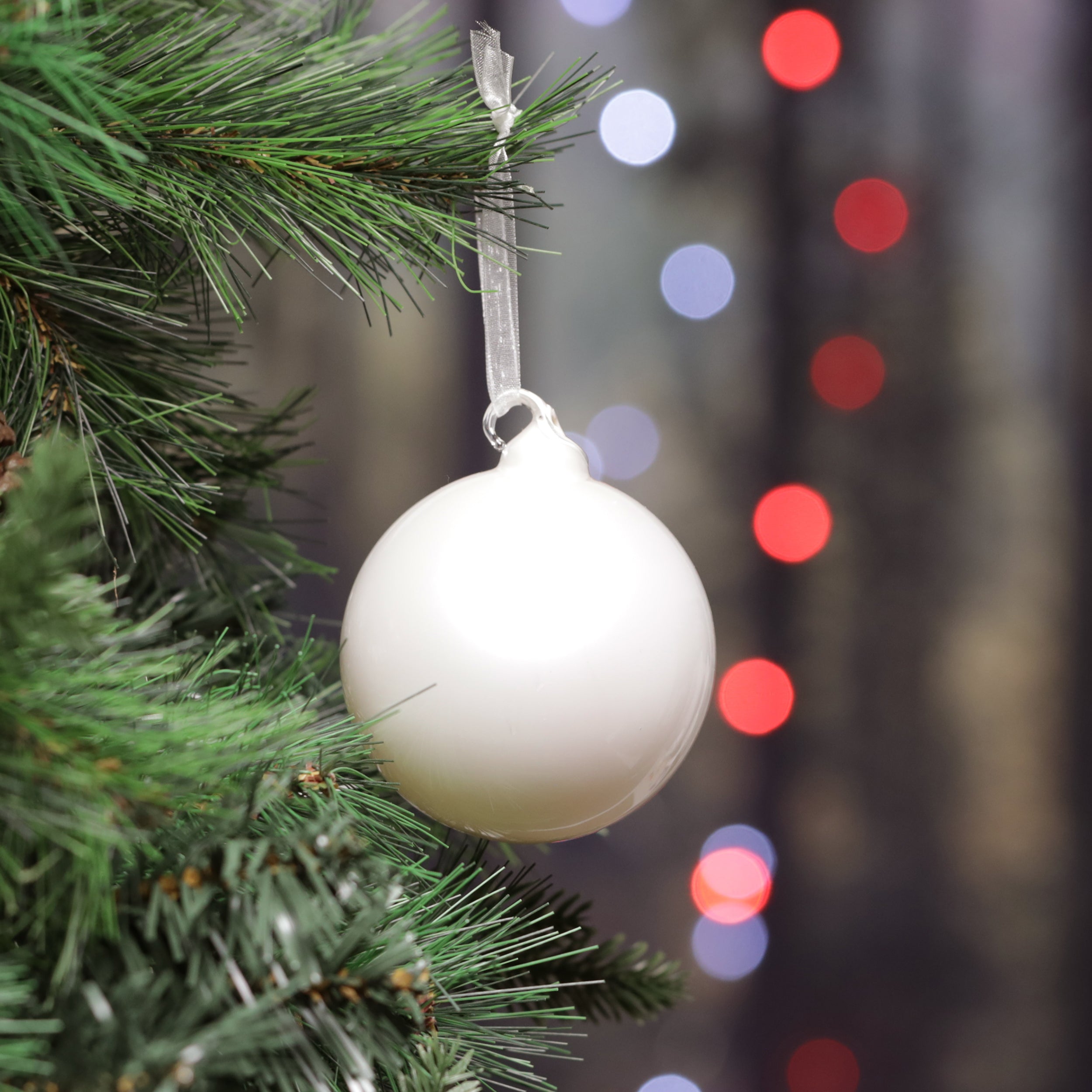 Set of 4 Glass Baubles - Various Colours Available