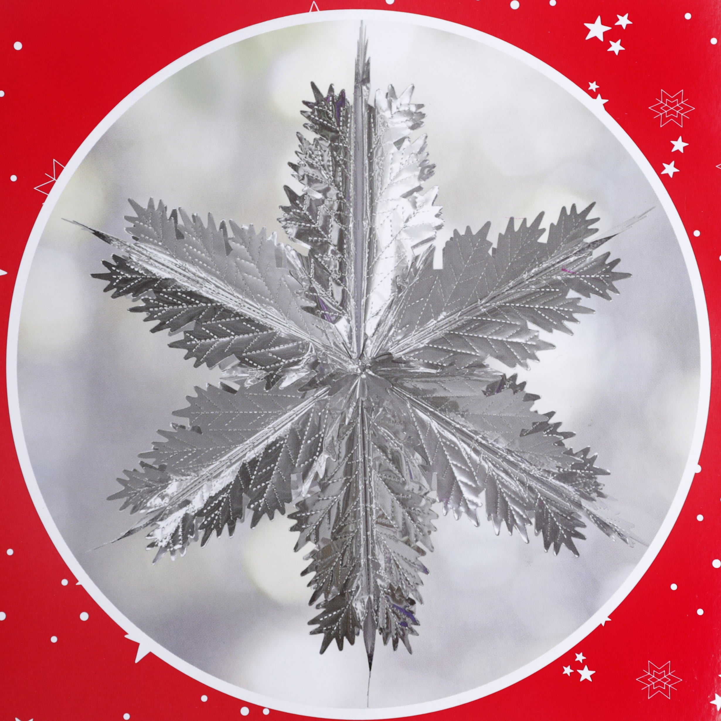 Foil Starburst 60 x 60cms Christmas Decoration
