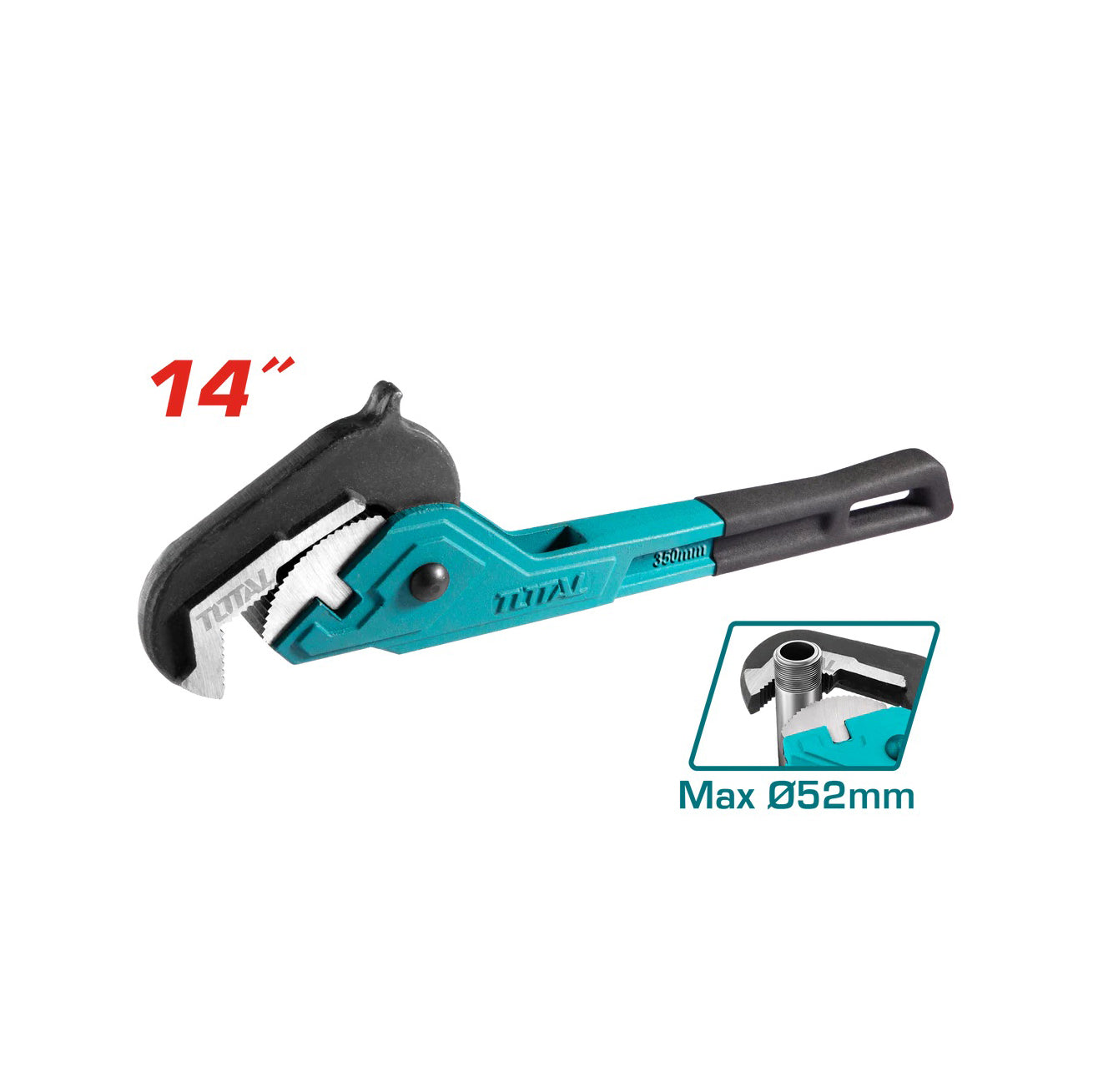 Total Ratcheting Pipe Wrench - 350mm/14" - THT171142