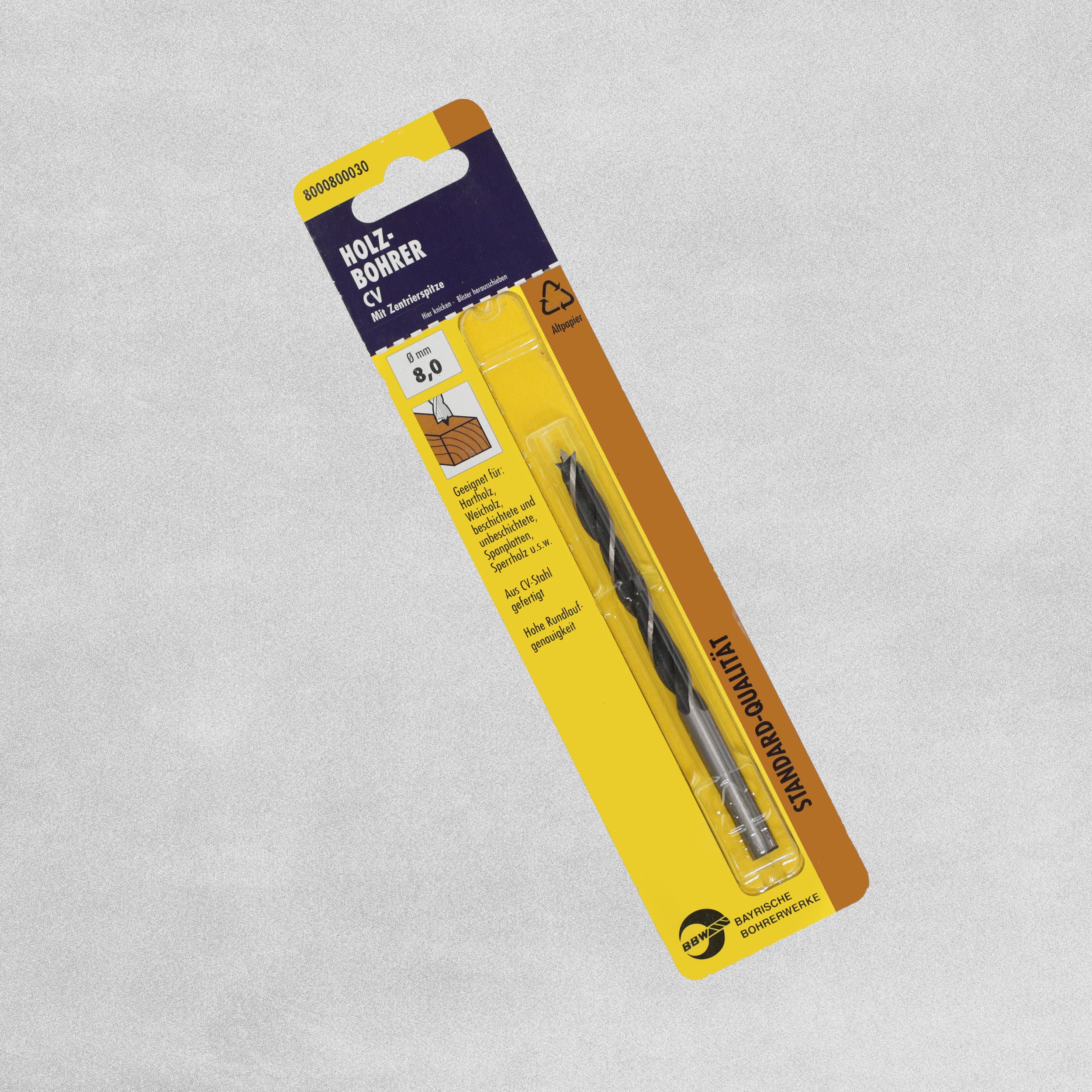 BBW Wood Drill Bit - 8mm