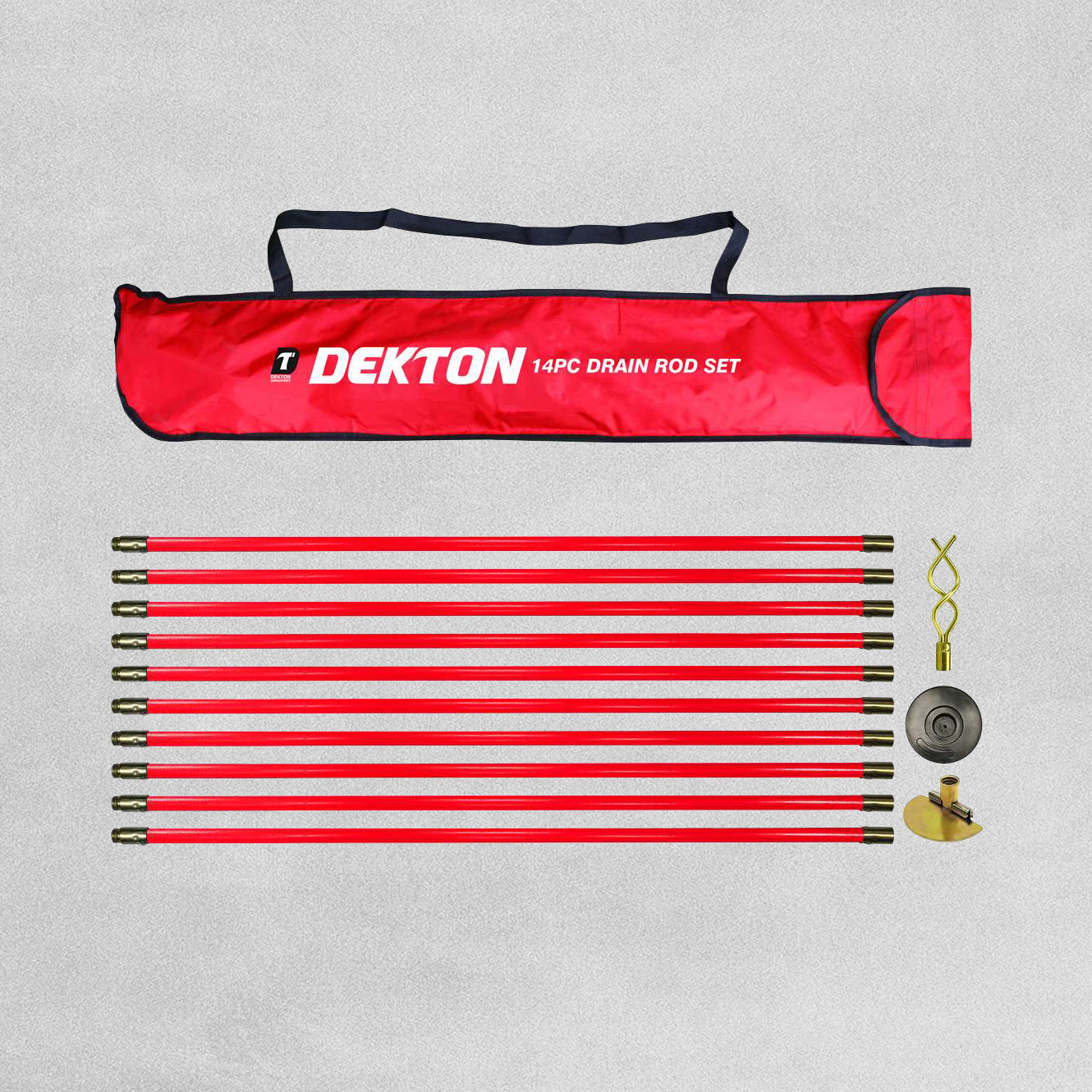 Dekton Pro 30ft Drain Rod Set Kit