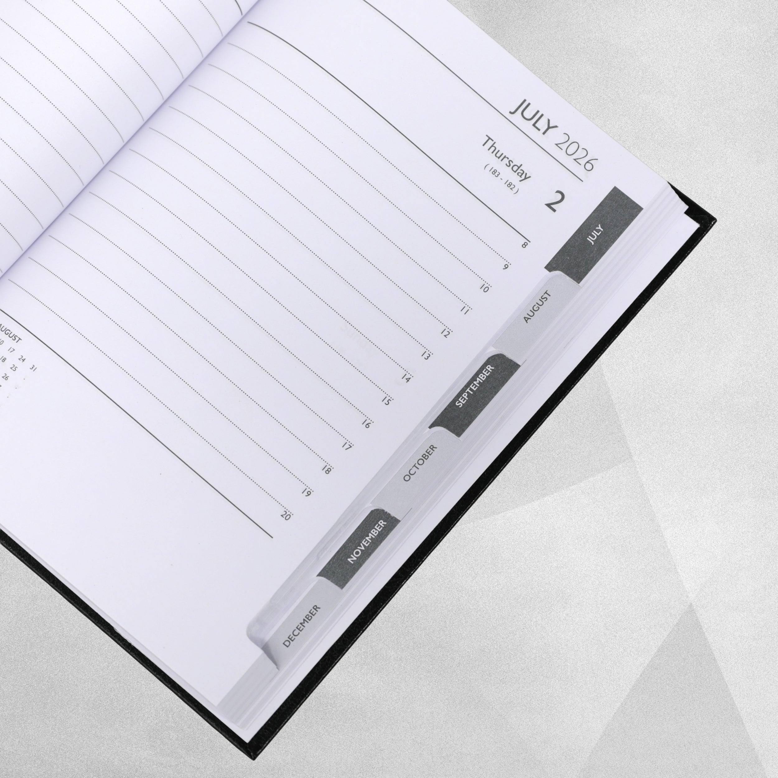 2026 Hardback A5 Diary - Day A Page - Various Colours