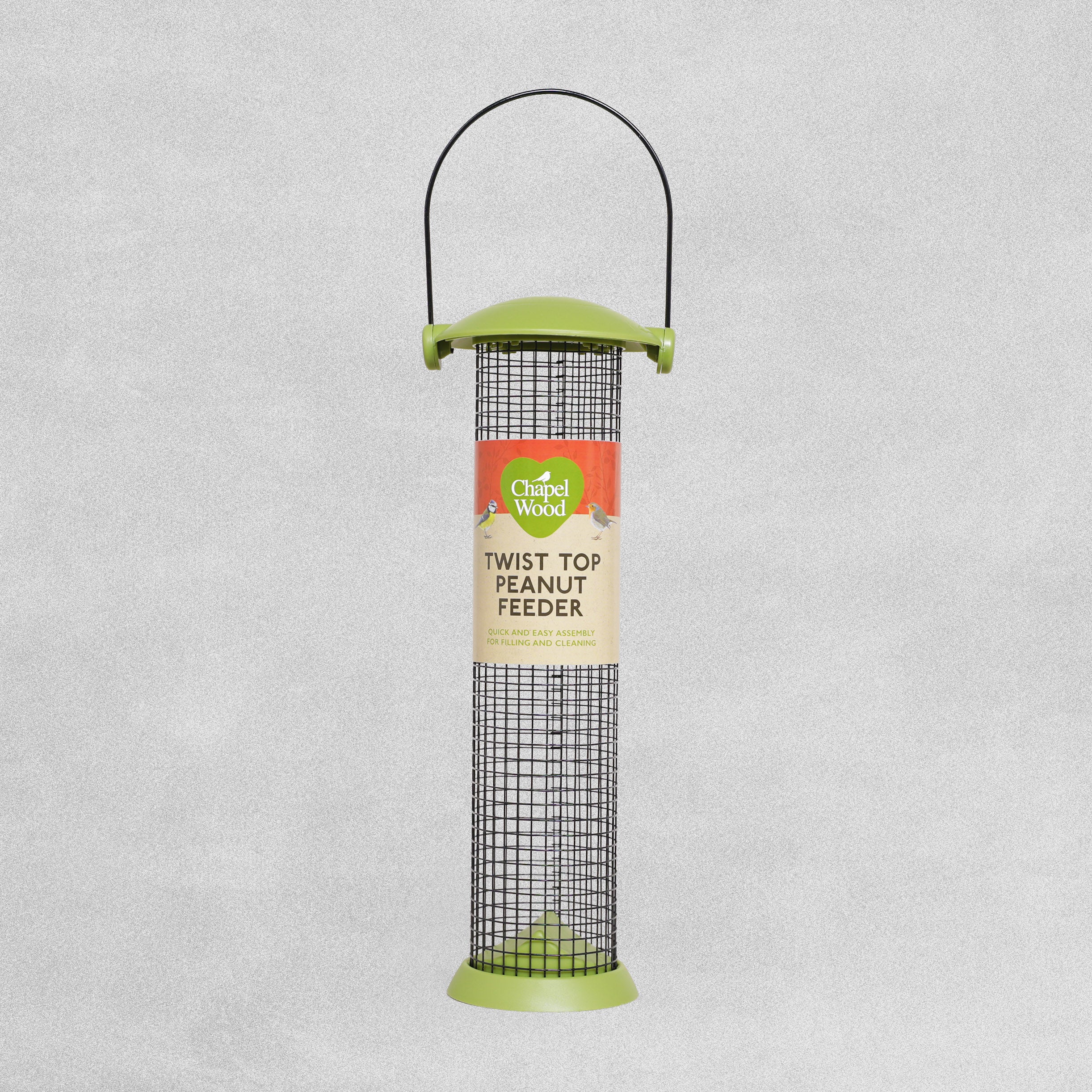 Chapel Wood Twist Top Peanut Feeder 30cm