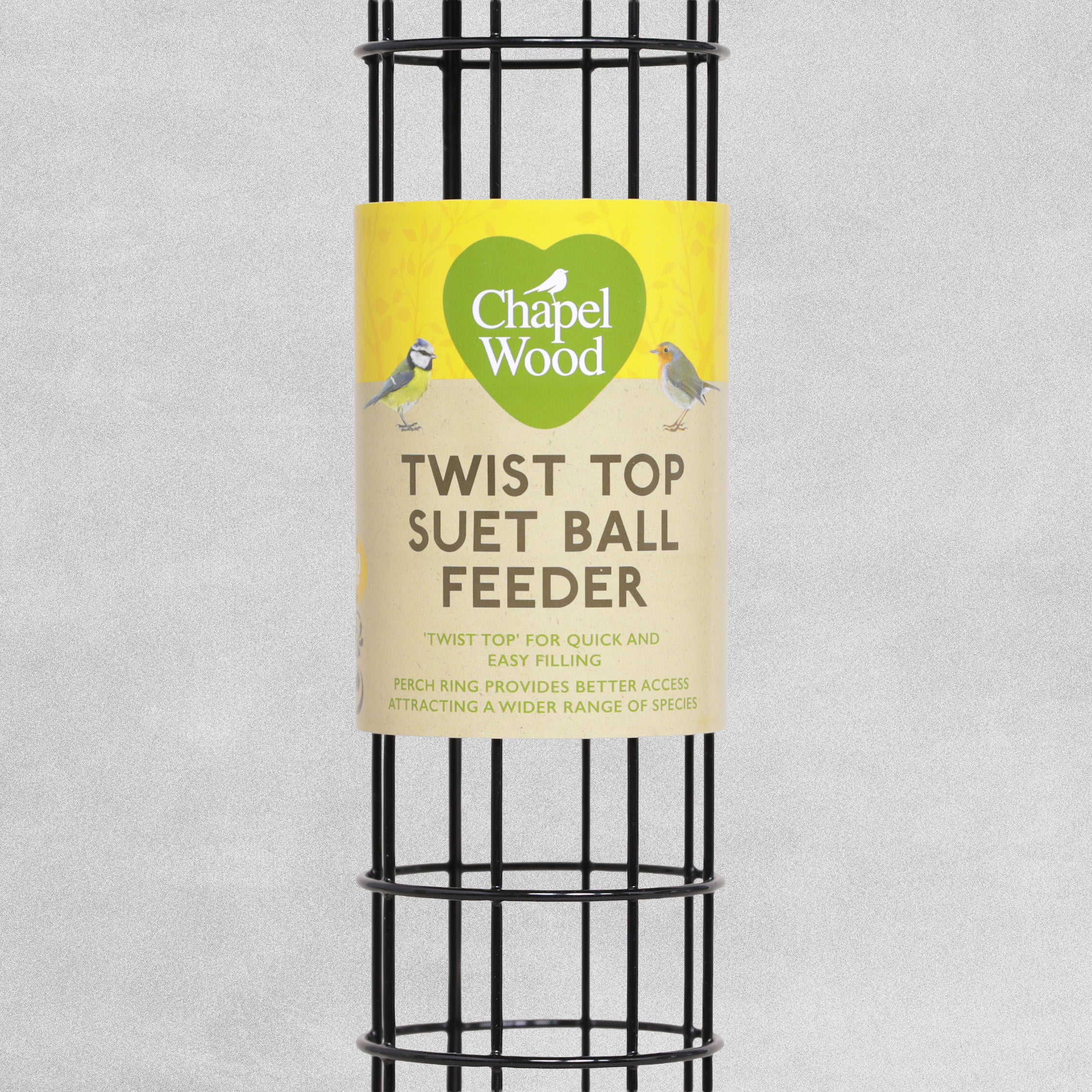 Chapel Wood Bird Feeder Twist Top Suet Ball Feeder 30cm