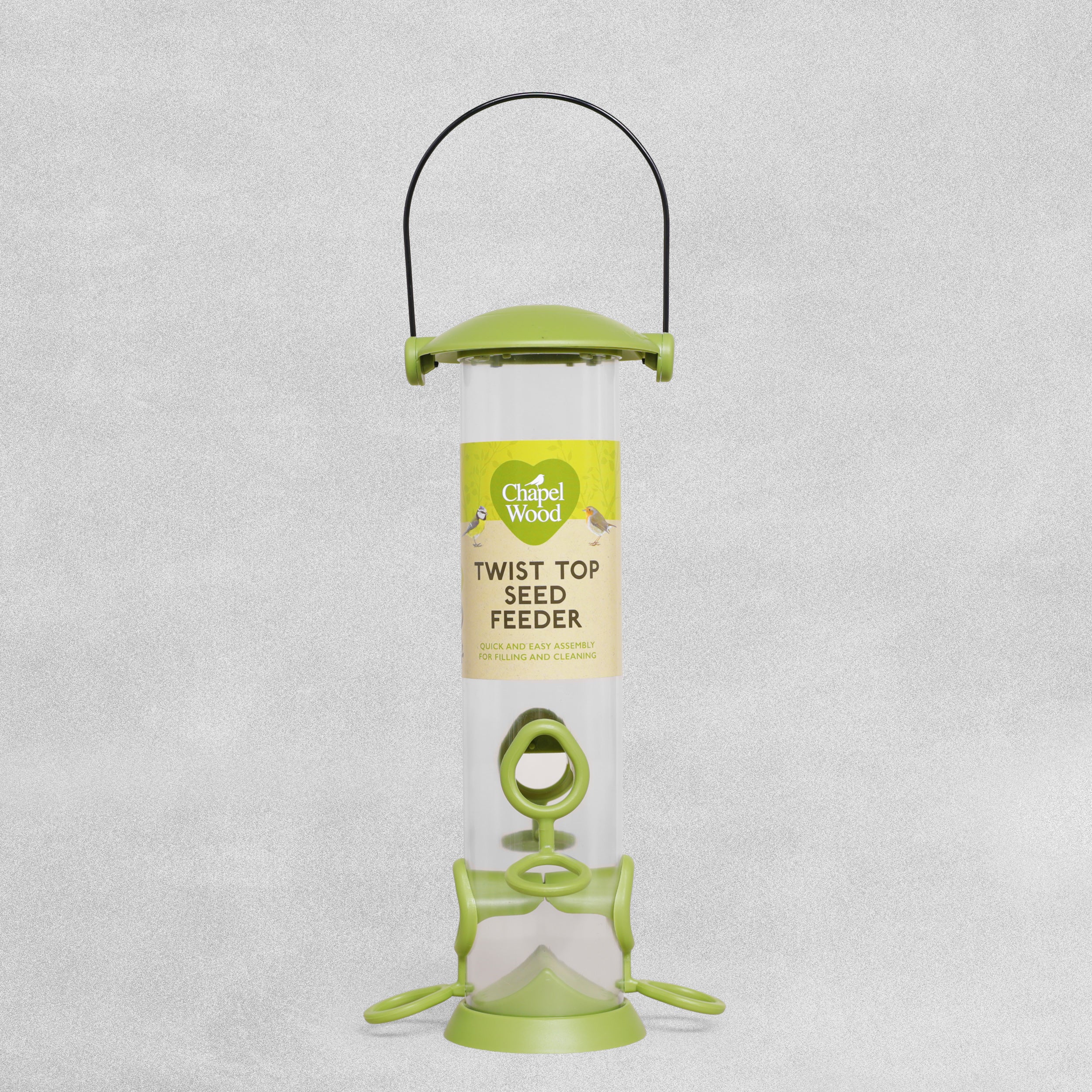 Chapel Wood Bird Feeder Twist Top Seed Feeder 30cm