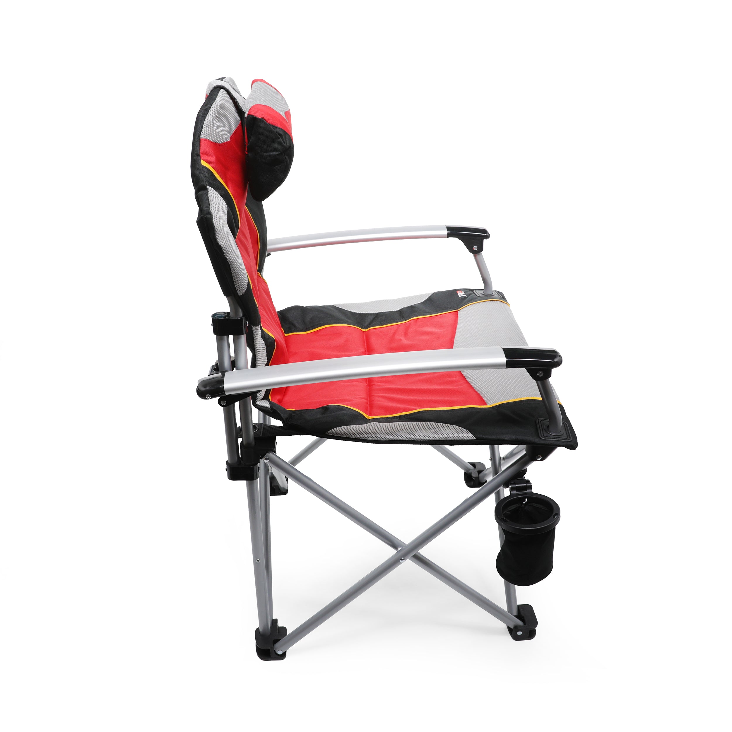ProMech Racing Fold-Up Camping Paddock Chair with Carry Bag - Scarlet Red
