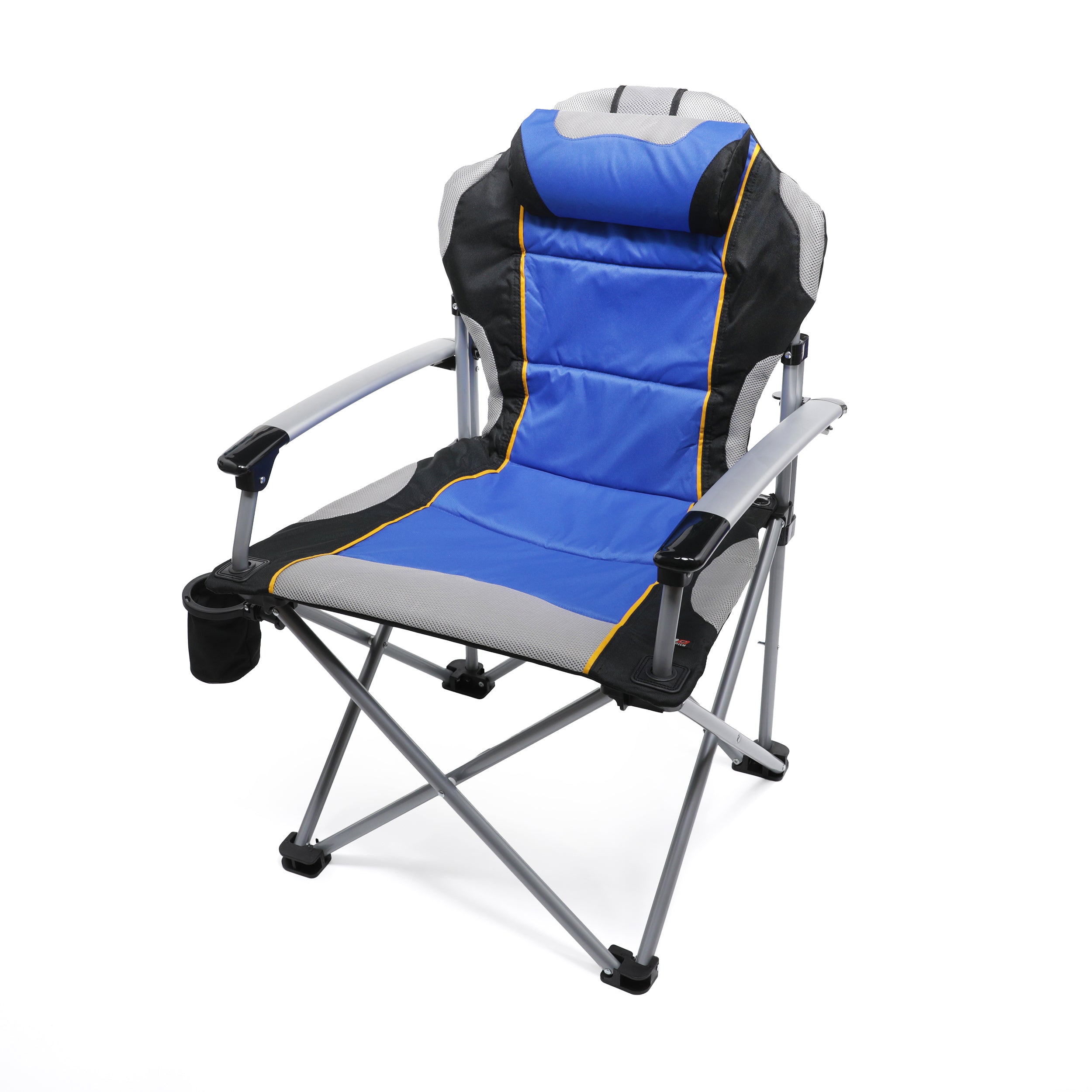 ProMech Racing Fold-Up Camping Paddock Chair with Carry Bag - Riptide Blue
