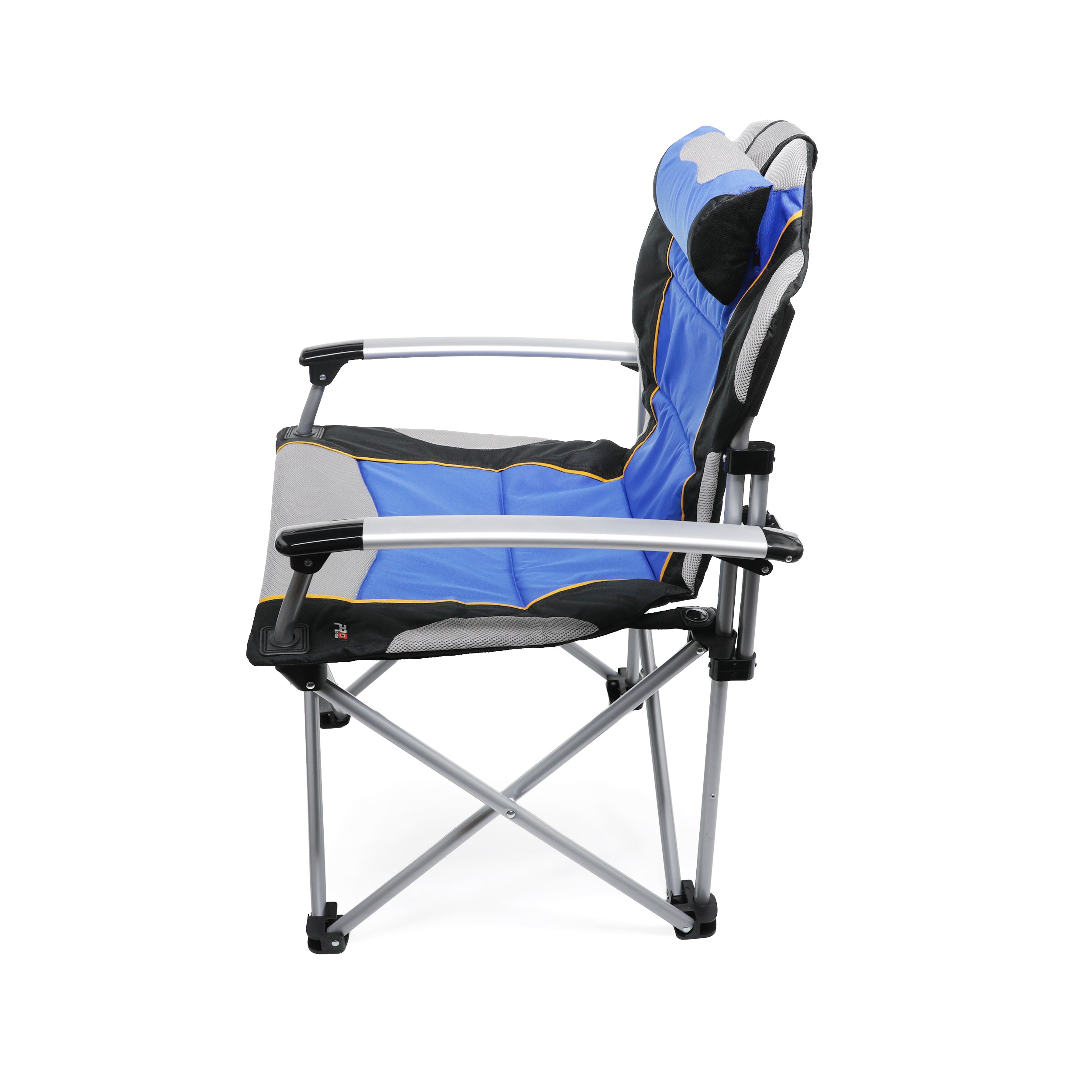 ProMech Racing Fold-Up Camping Paddock Chair with Carry Bag - Riptide Blue