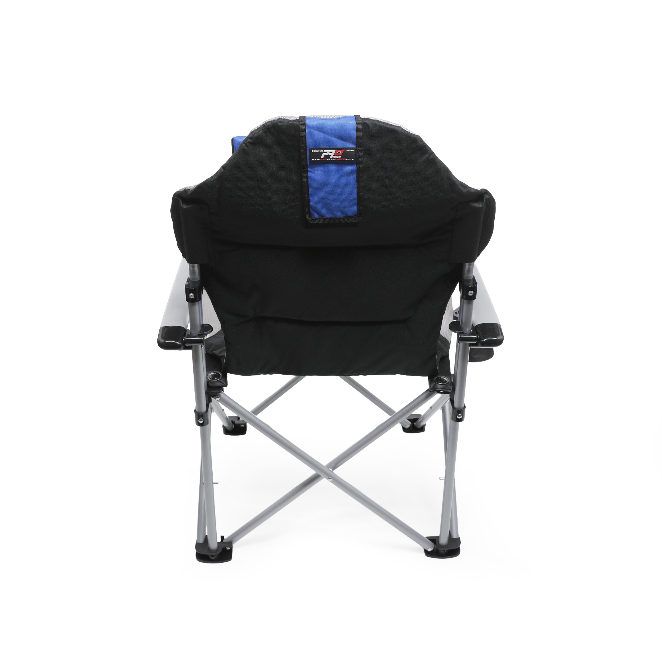 ProMech Racing Fold-Up Camping Paddock Chair with Carry Bag - Riptide Blue