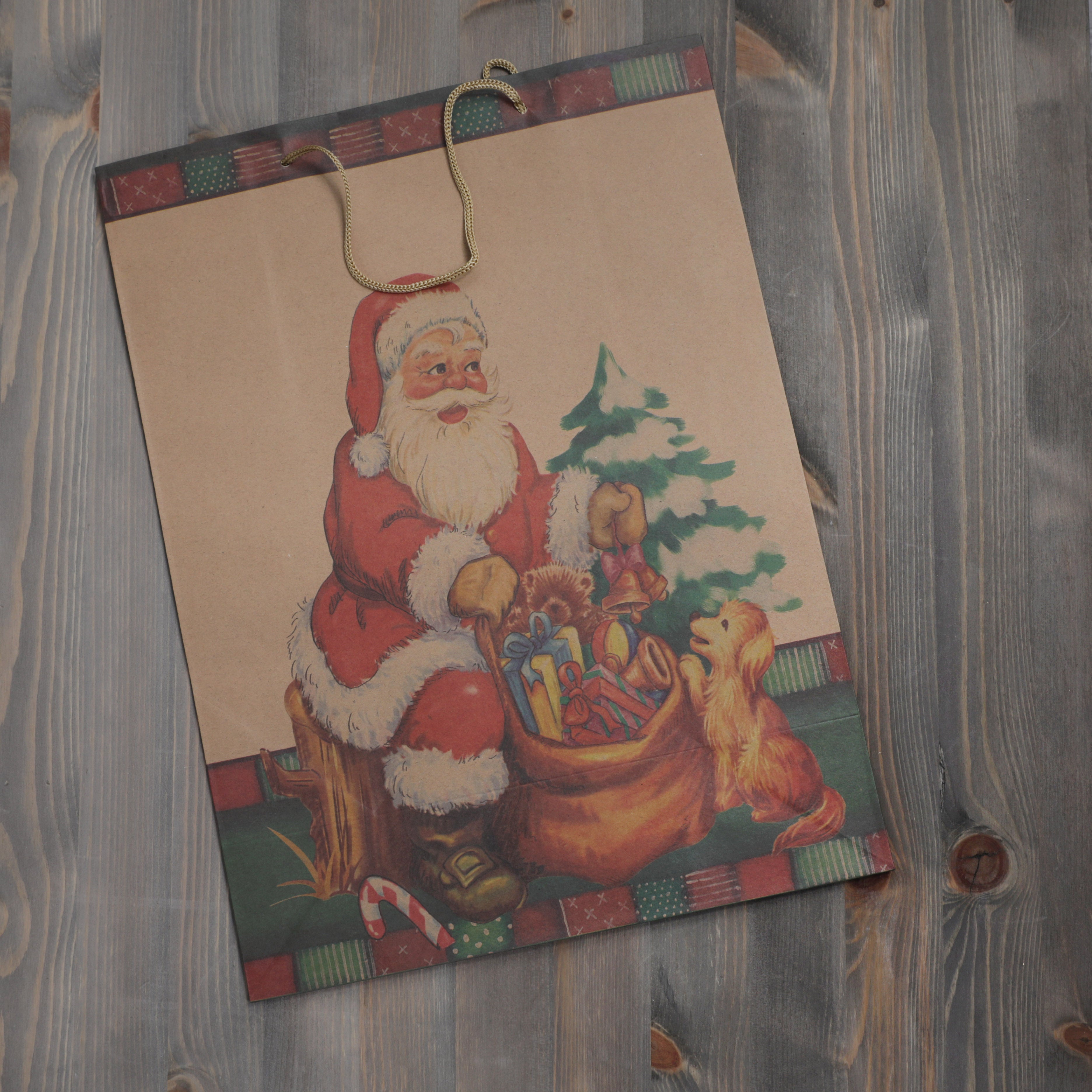 Christmas Gift Bags Father Christmas Design - Various Sizes Available