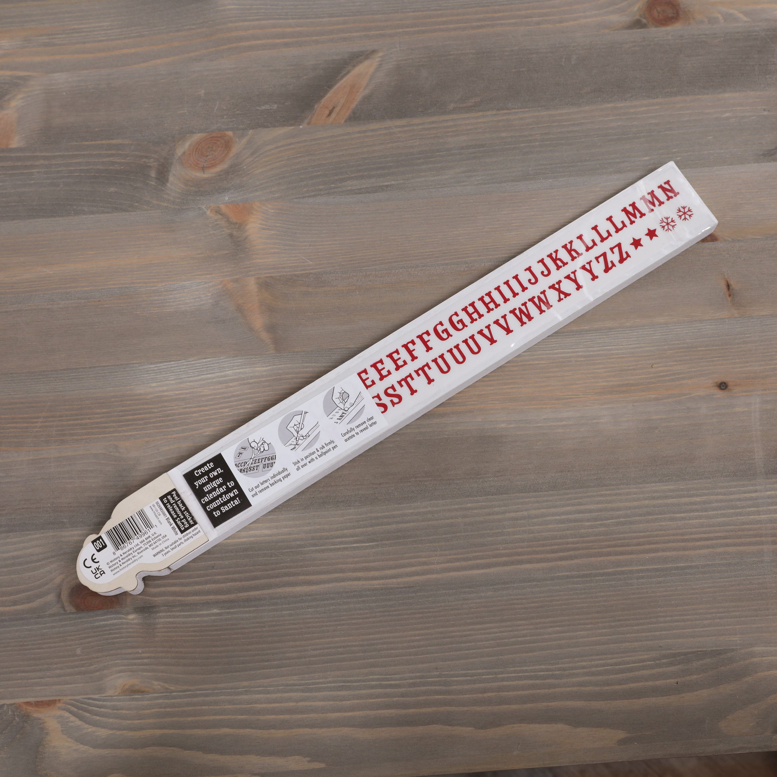 Wooden Santa's Christmas Countdown - Various Colours Available