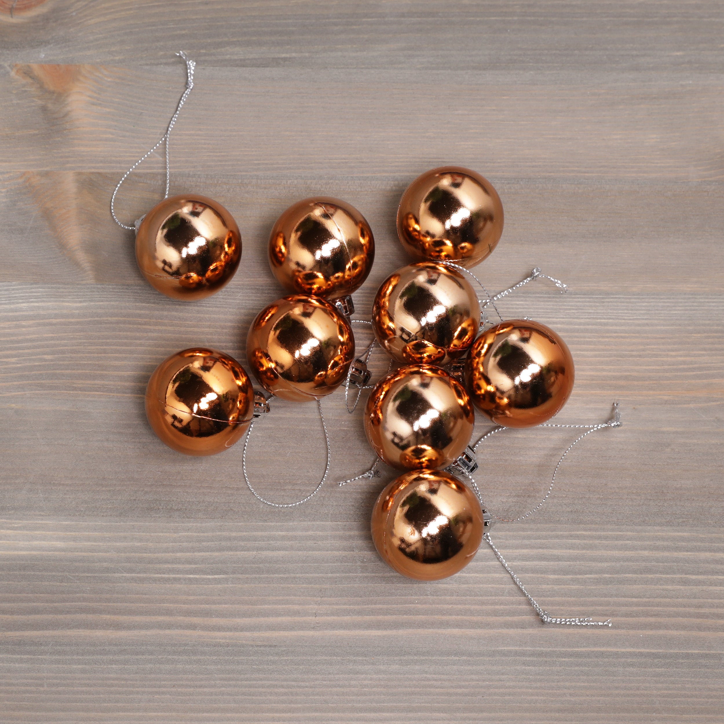 Set of 9 Mini Baubles - Various Colours Available