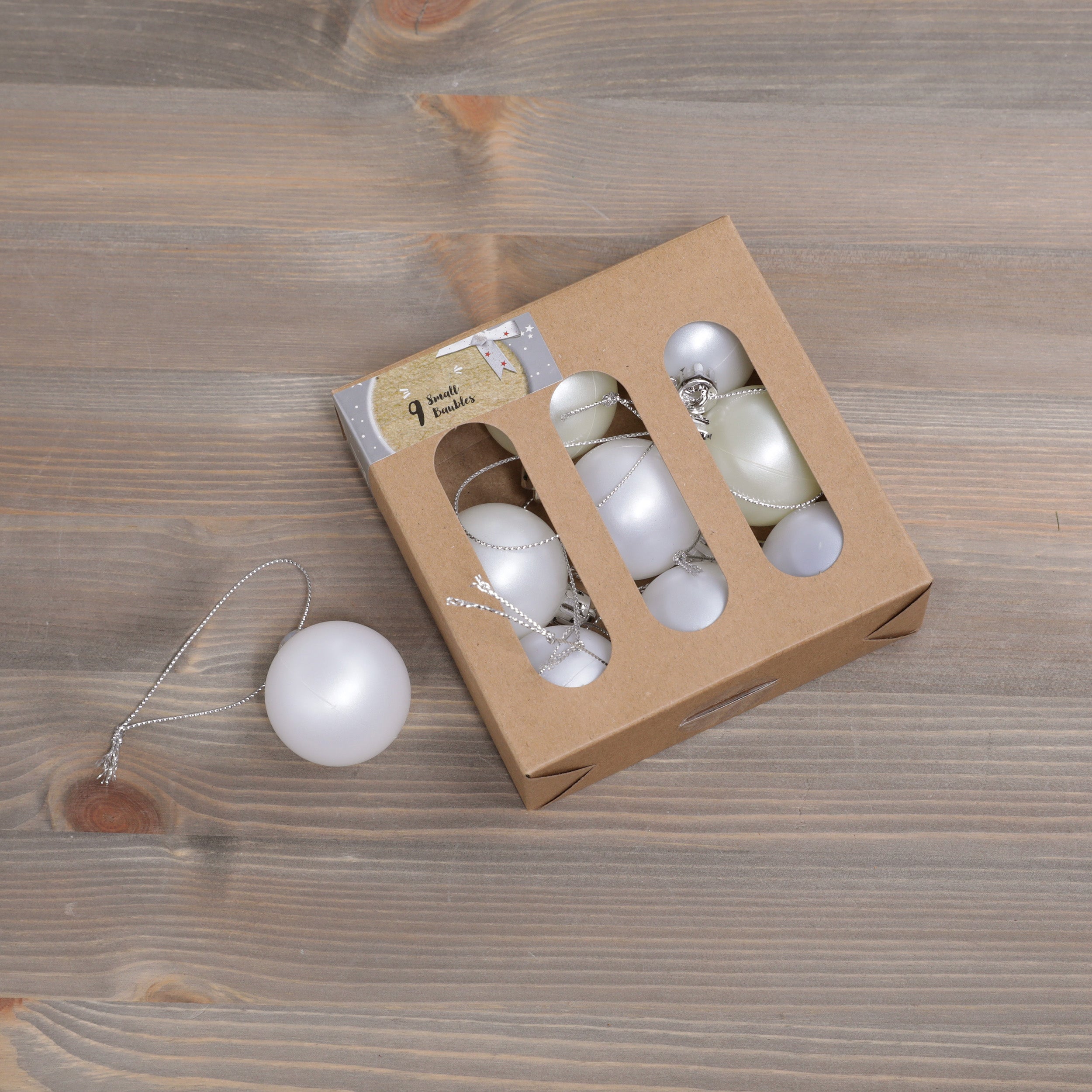 Set of 9 Mini Baubles - Various Colours Available