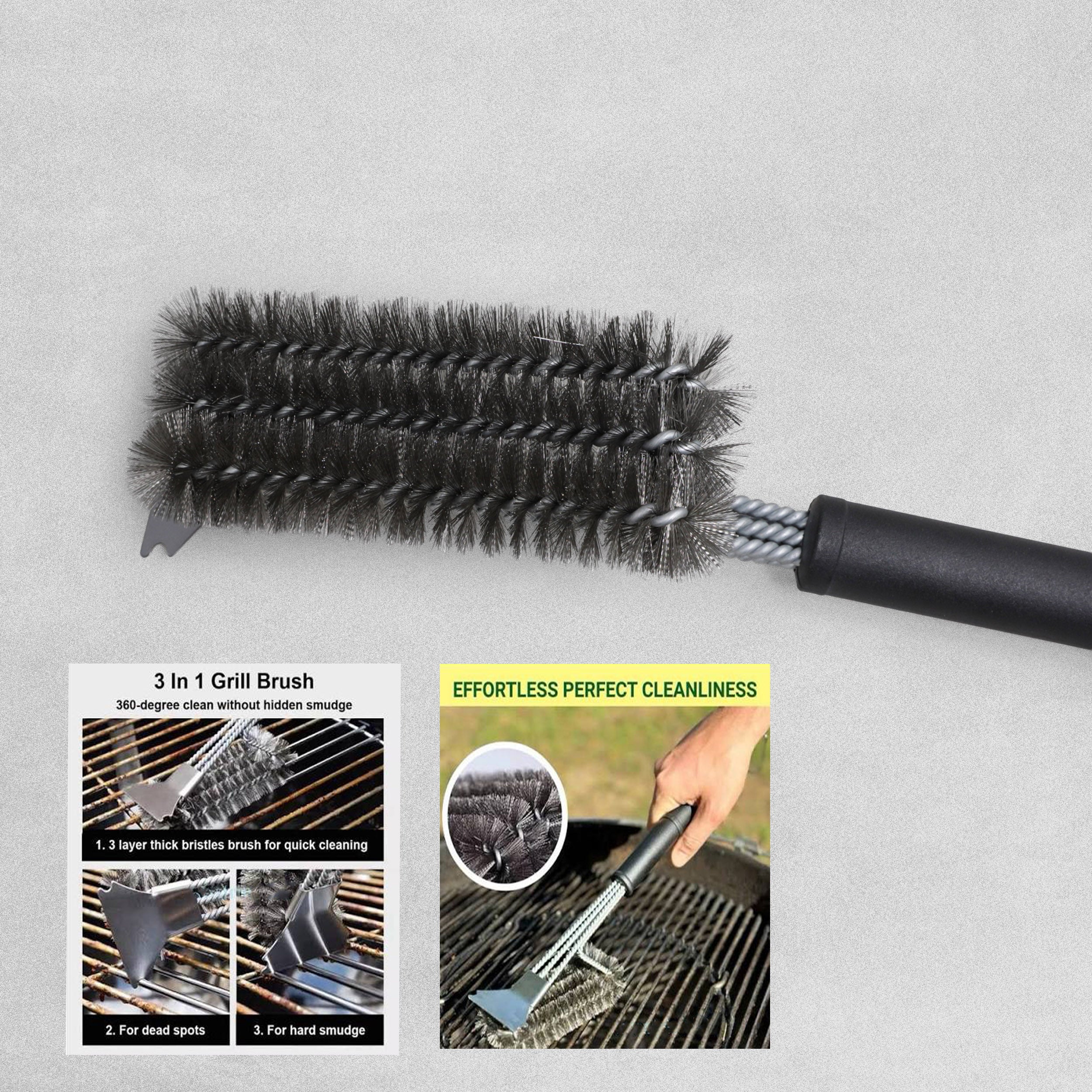 Farberware Barbecue Triple Head Grill Brush