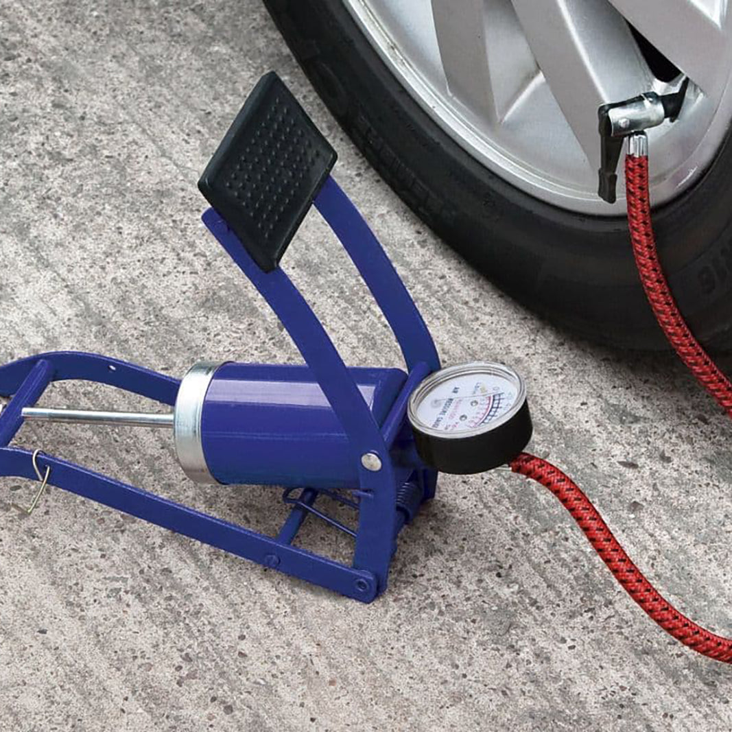 Silverstyle SS Foot Pump- Single Barrel- Multi-Purpose Air Pump