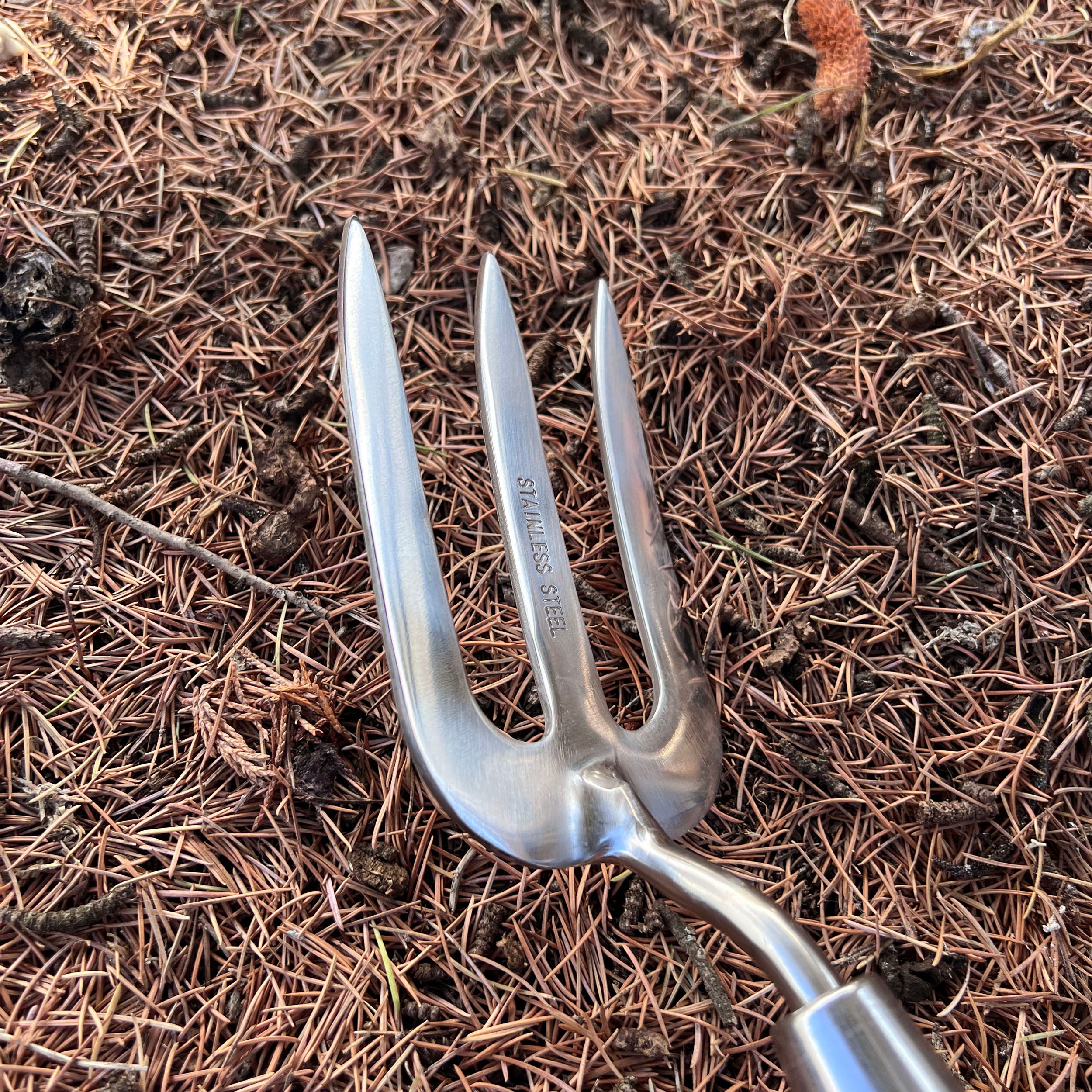 Charles Rose Stainless Steel Hand Fork - Oak Handle