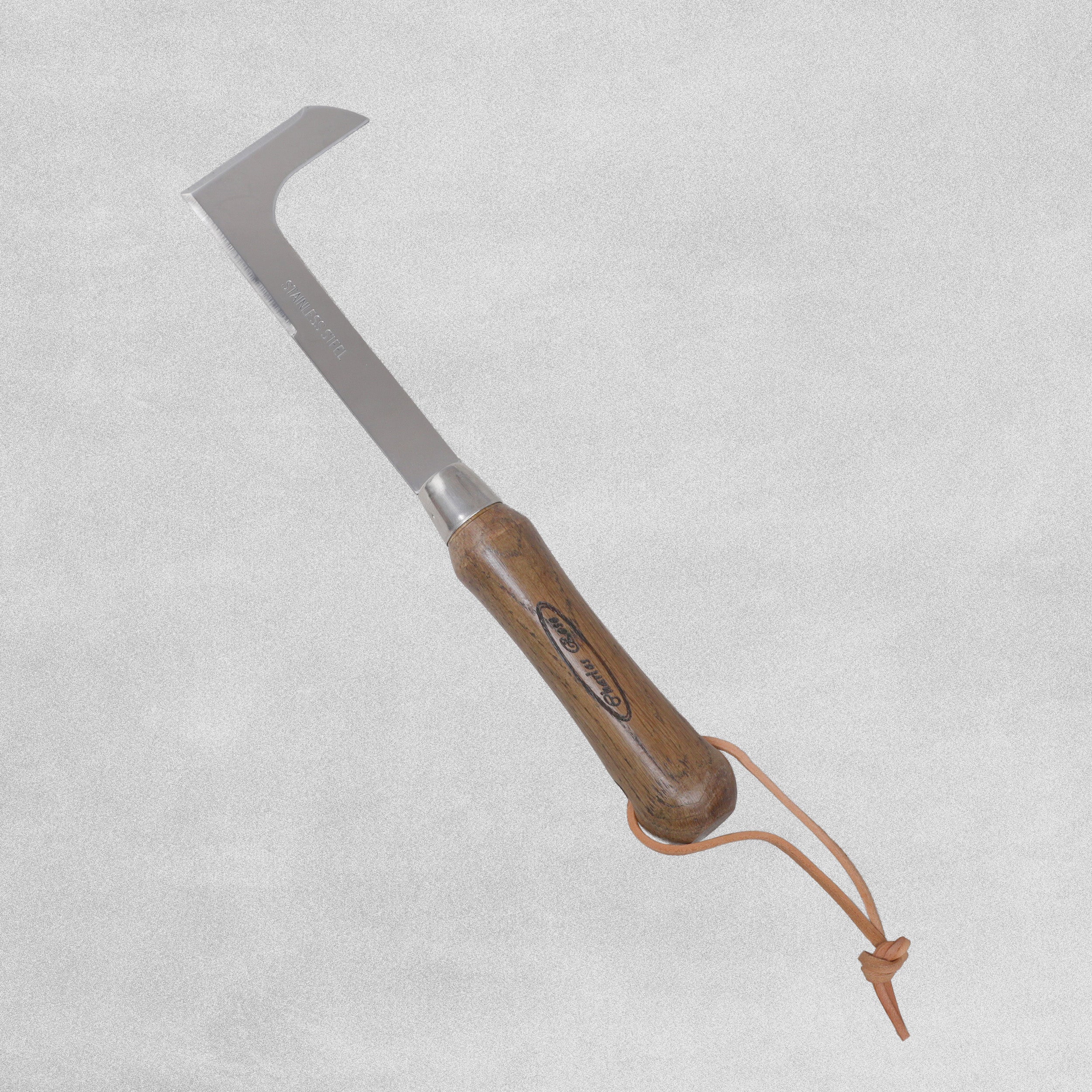 Charles Rose Stainless Steel Weeding Knife - Oak Handle