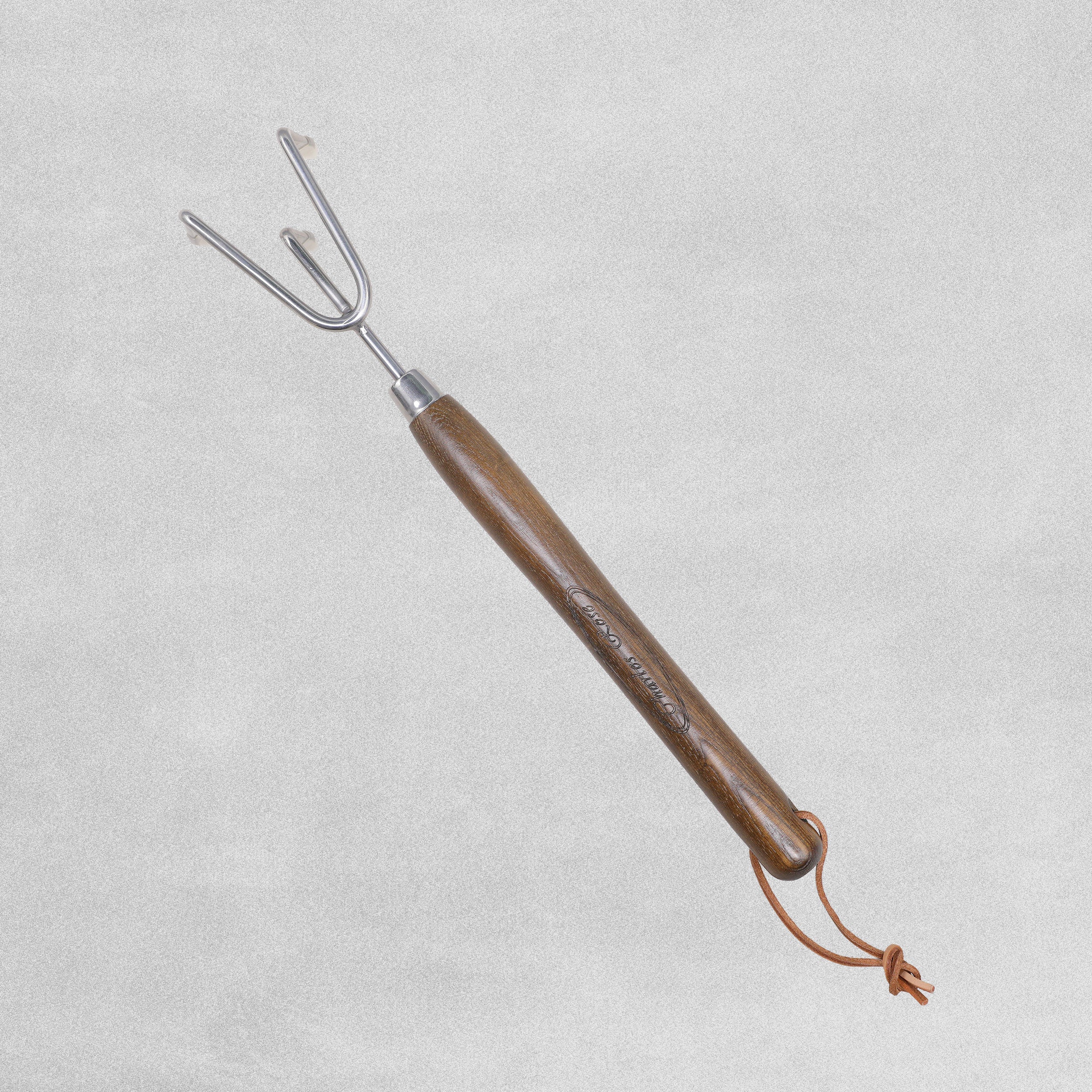 Charles Rose Stainless Steel Fork Long Handled - Ash Handle