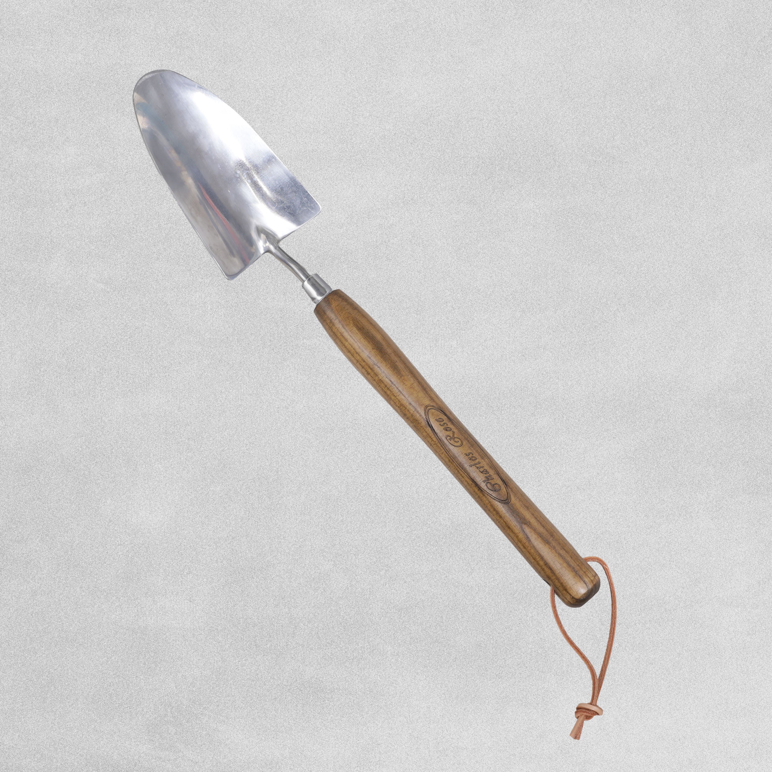 Charles Rose Stainless Steel Long Handled Hand Trowel- Ash Handle