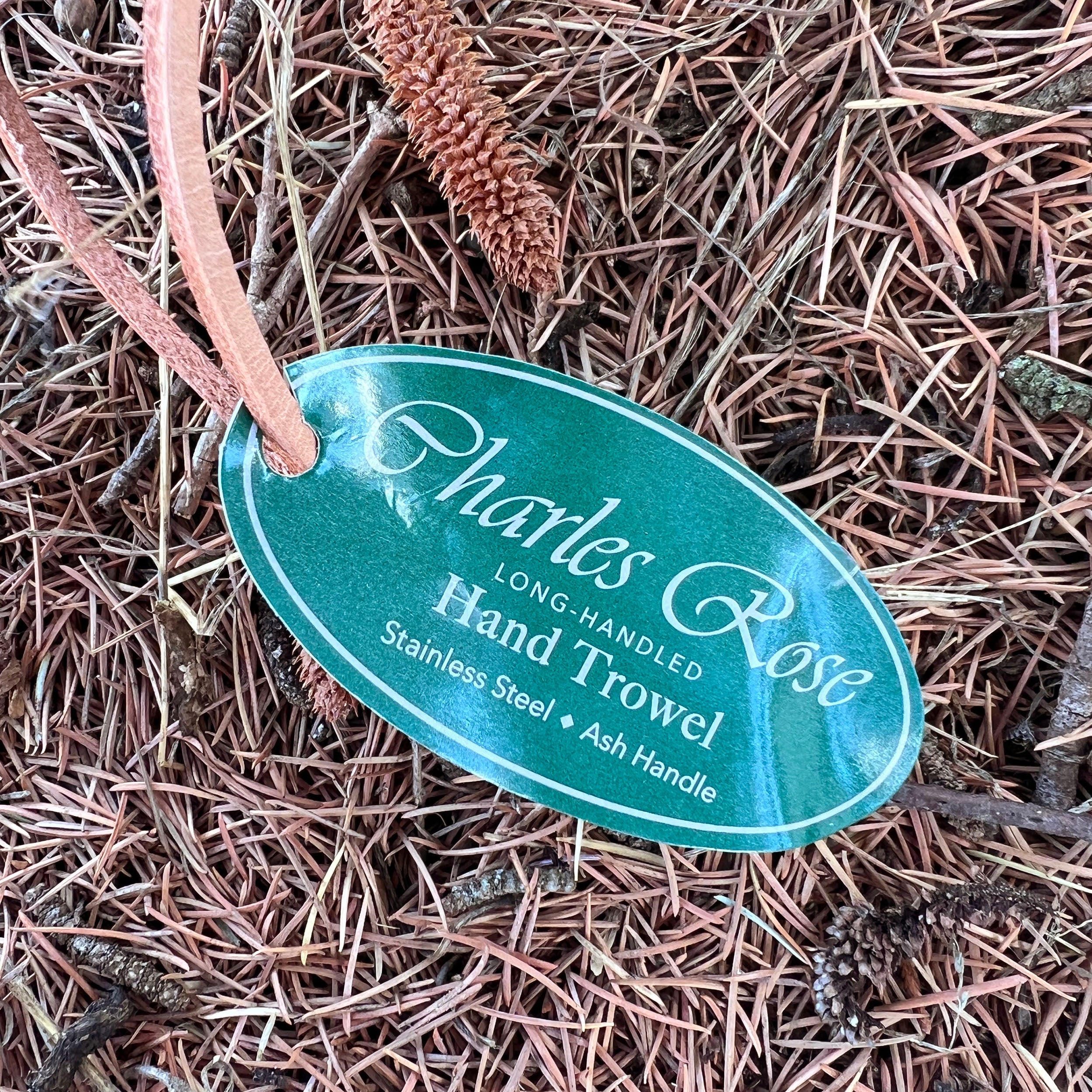 Charles Rose Stainless Steel Long Handled Hand Trowel- Ash Handle