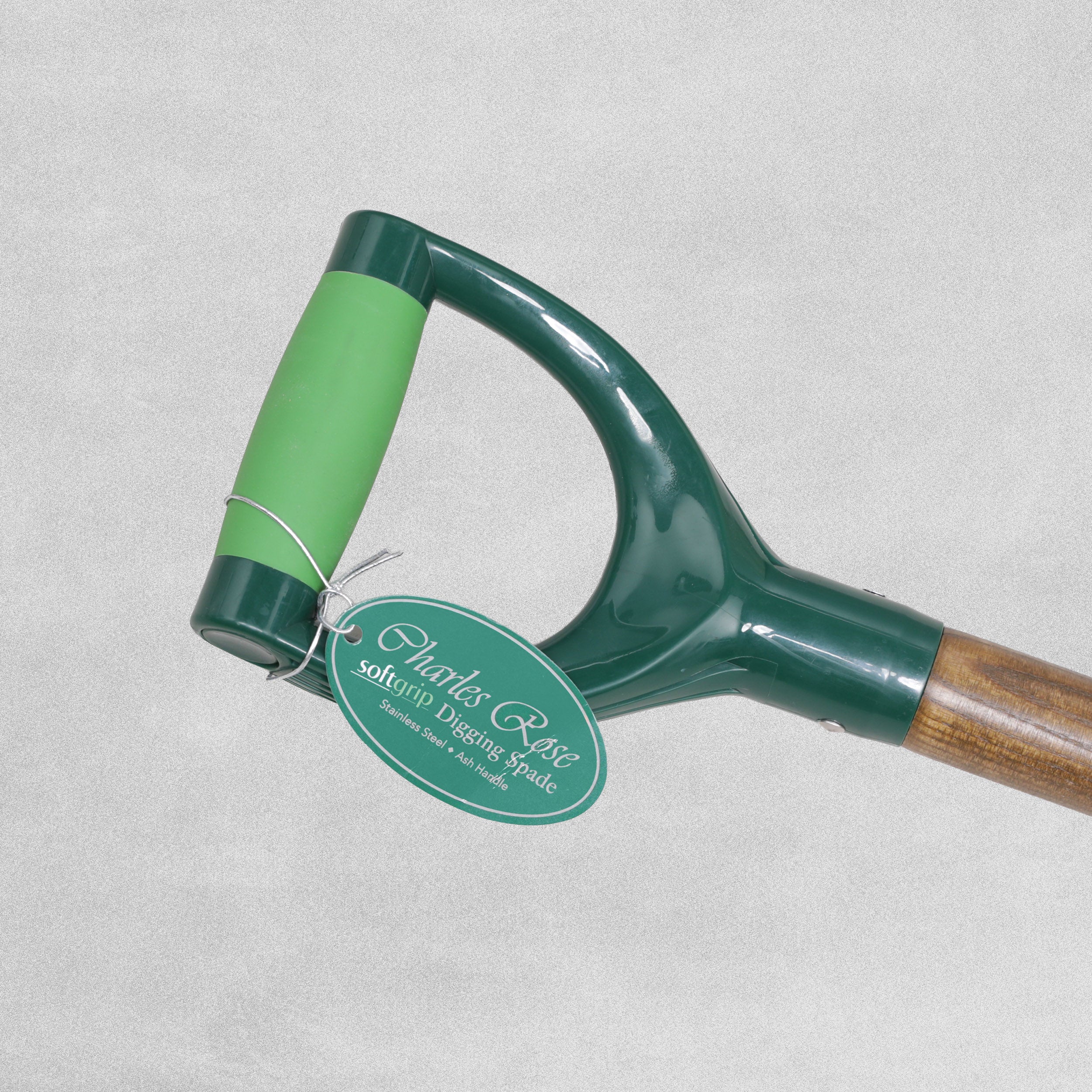 Charles Rose Soft Grip Stainless Steel Digging Spade Ash Handle