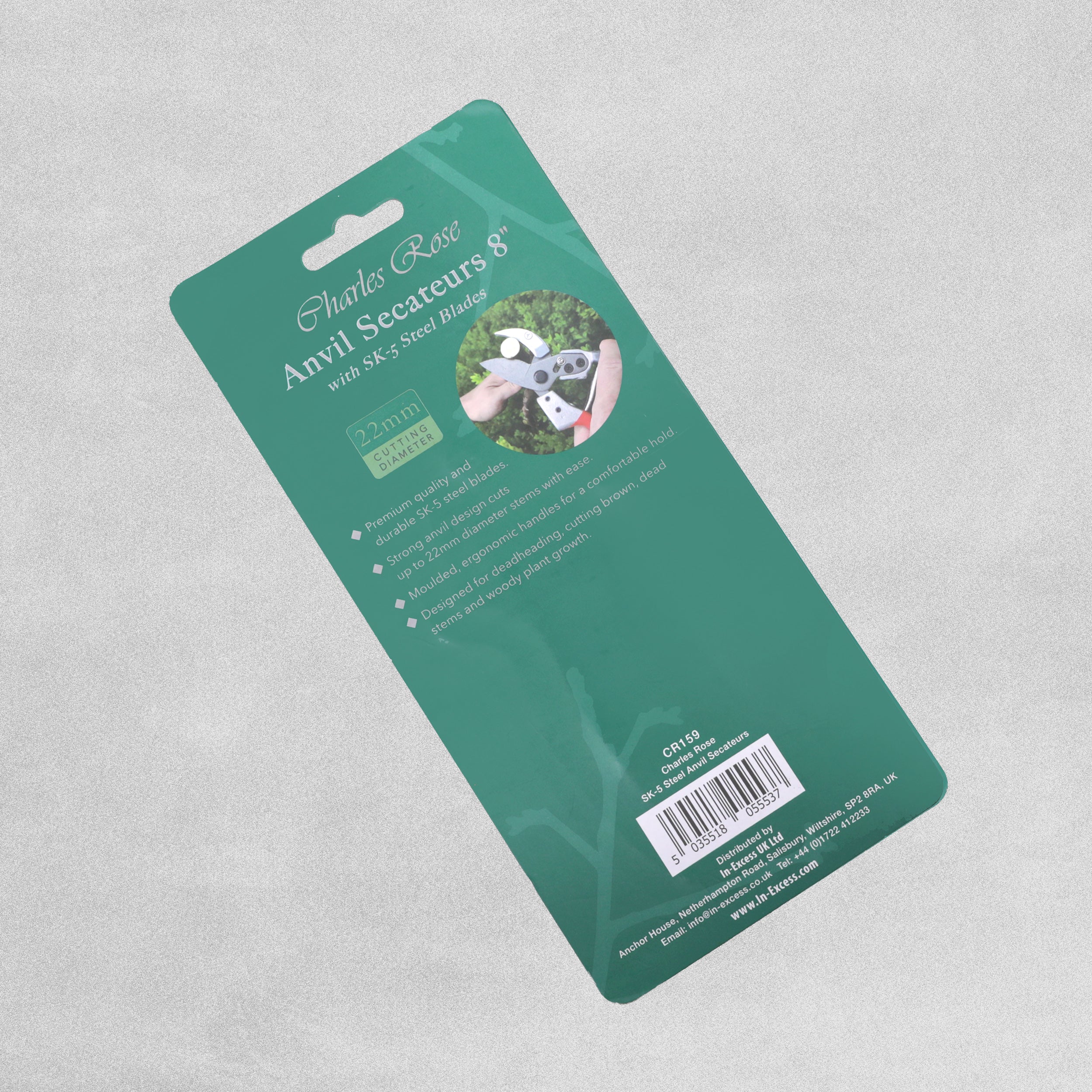 Charles Rose Anvil Secateurs 22mm Cutting Diameter