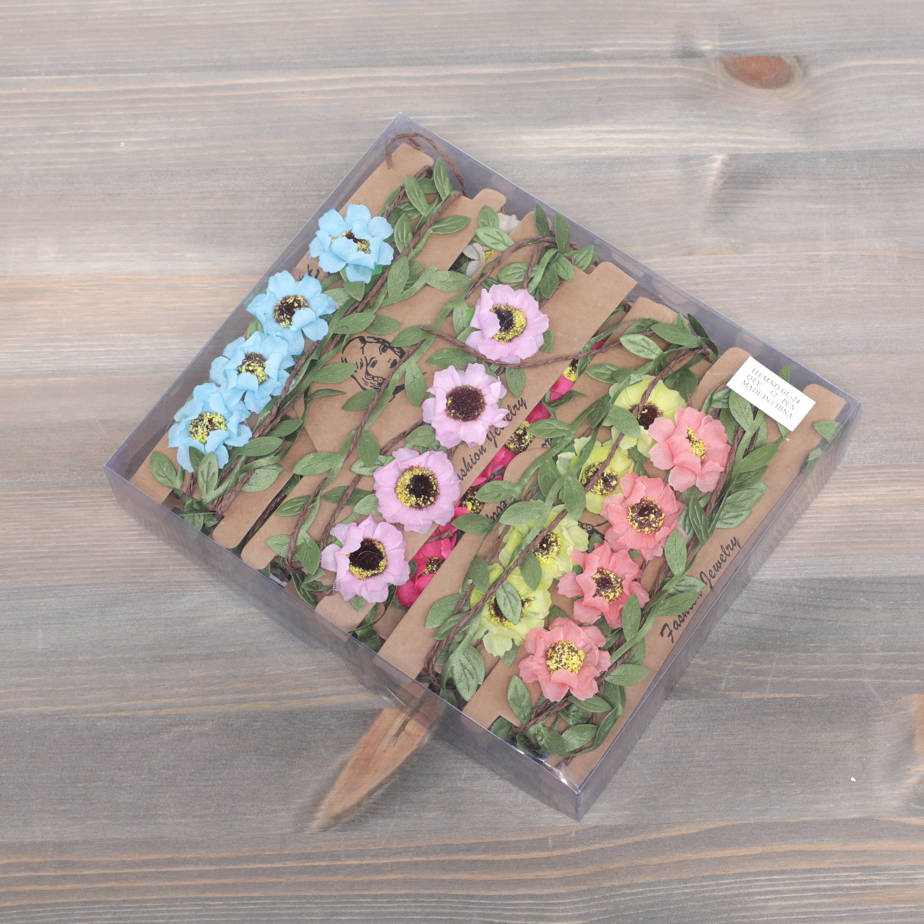 Flower Braided Hair Garlands  - Pack of 12