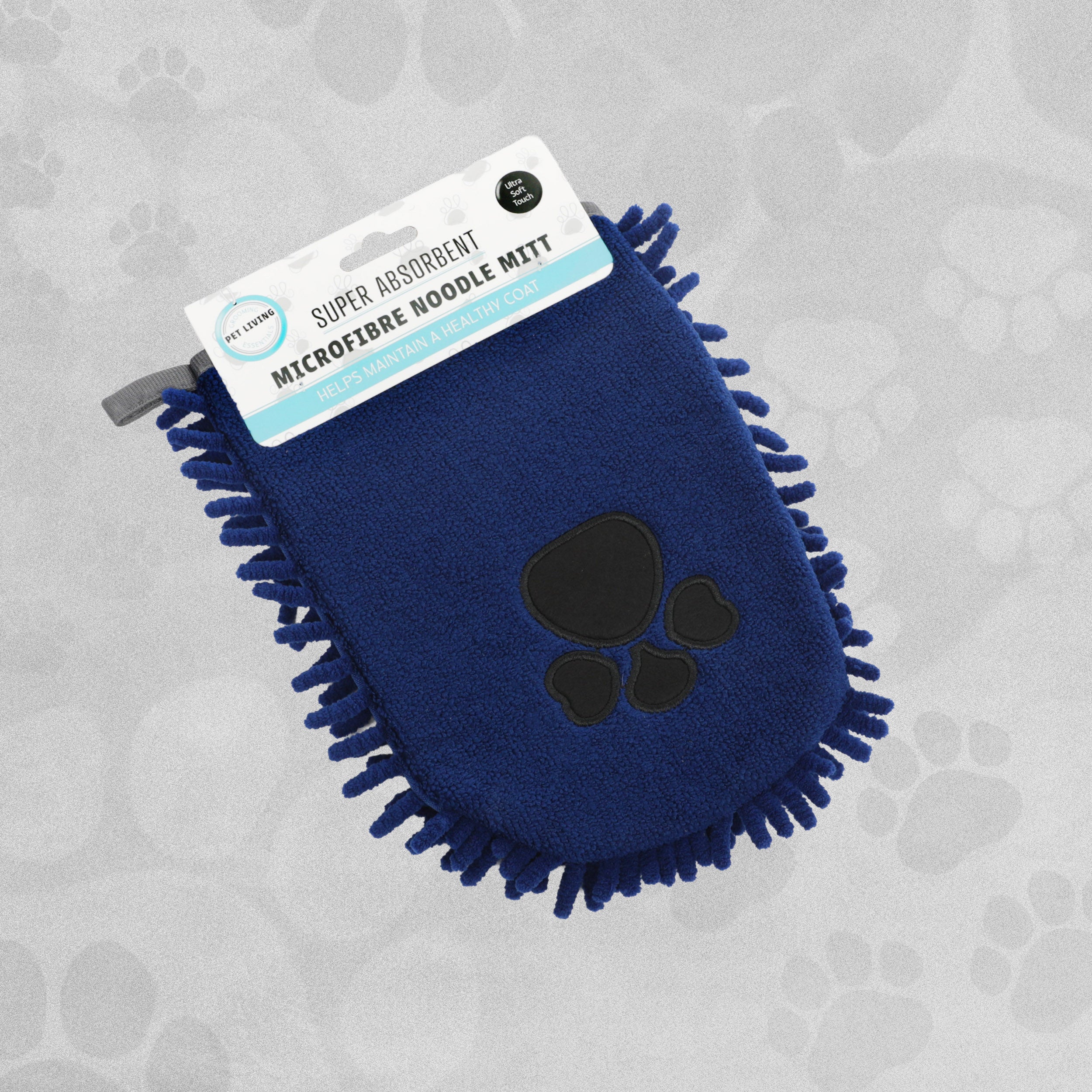 Pet Living Super Absorbent Microfibre Noodle Mitt