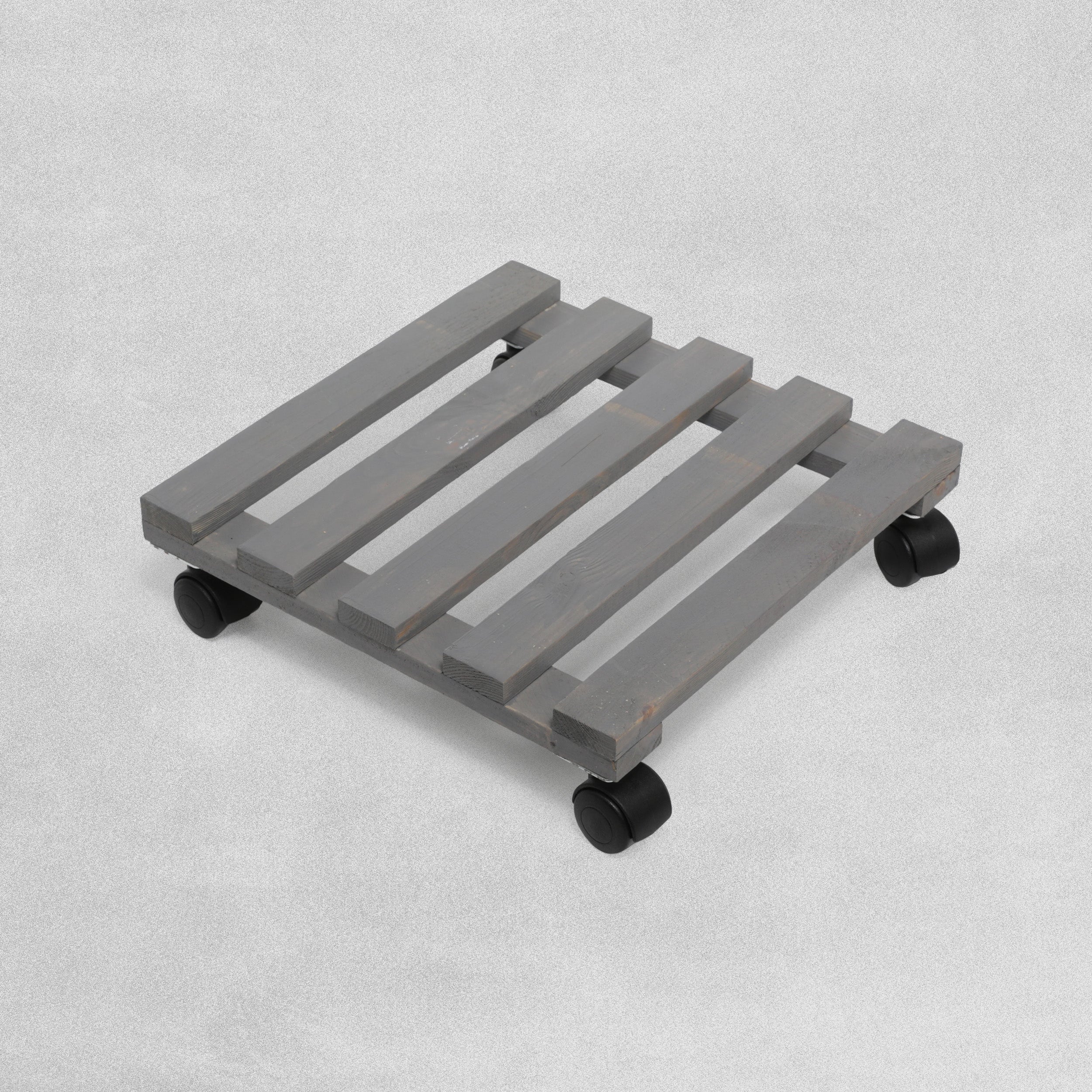 Woodlodge Grey Square Plant Pot Trolley 30cm