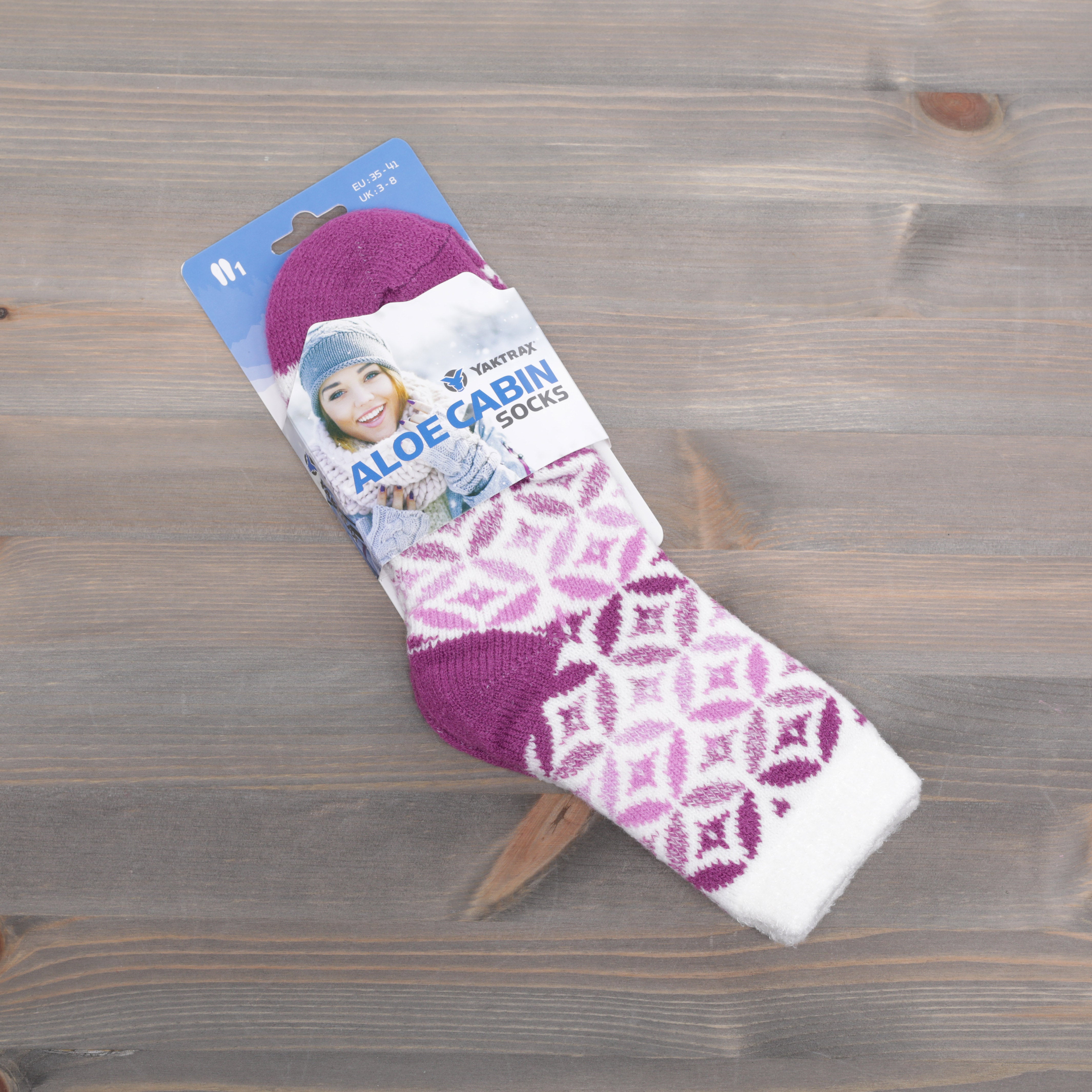 Ladies Warm Winter Slipper Socks - 1 Pair - UK 3-8 / EU 35-41