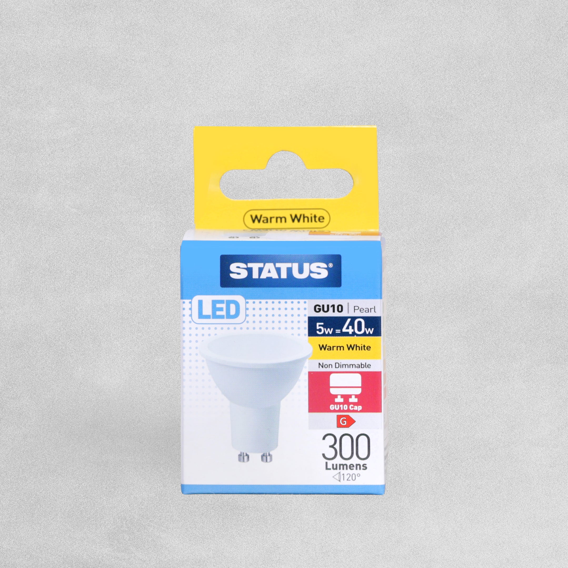 Status LED Pearl Light Bulb GU10 5w=40w - Warm White