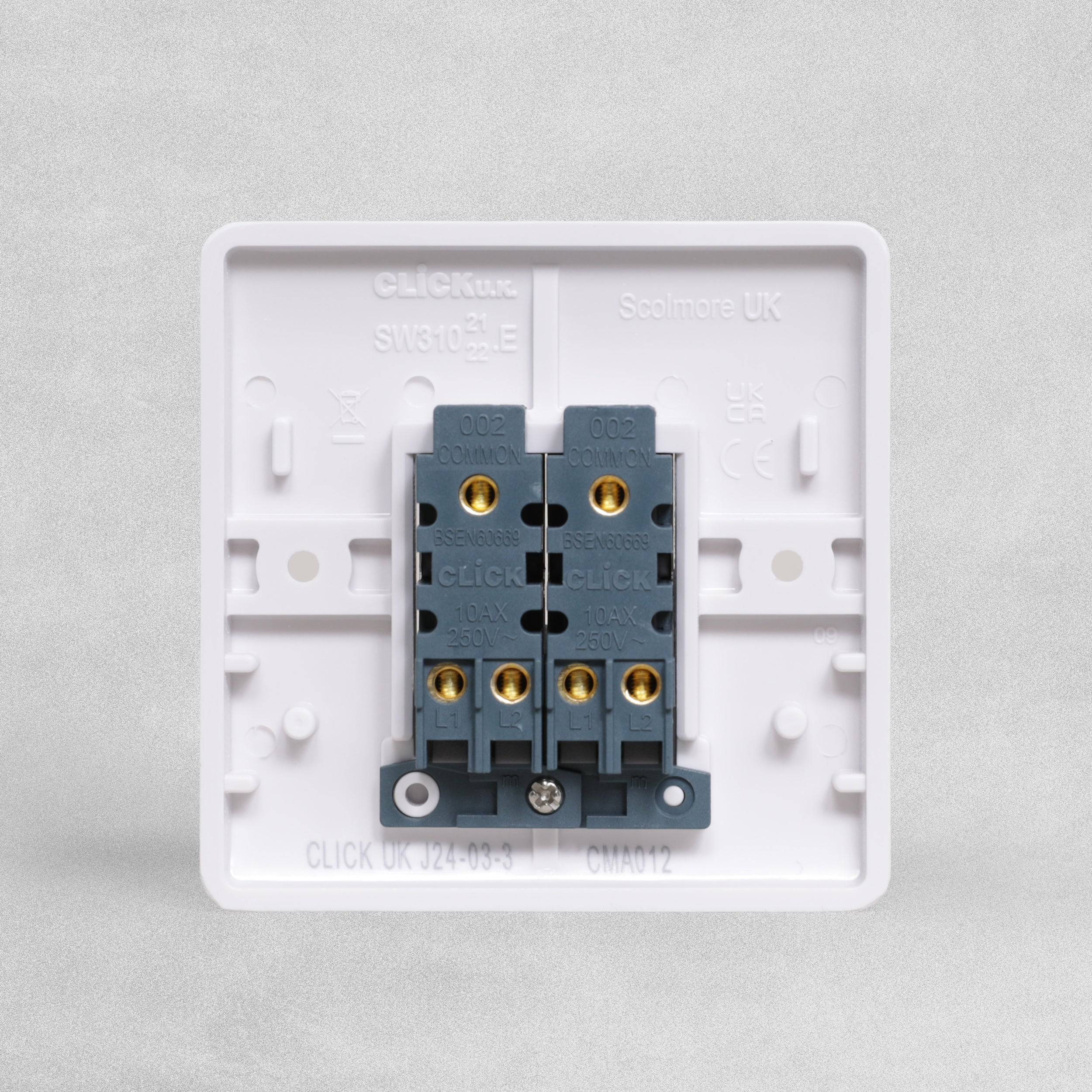 DOUBLE LIGHT SWITCH 2G-2W