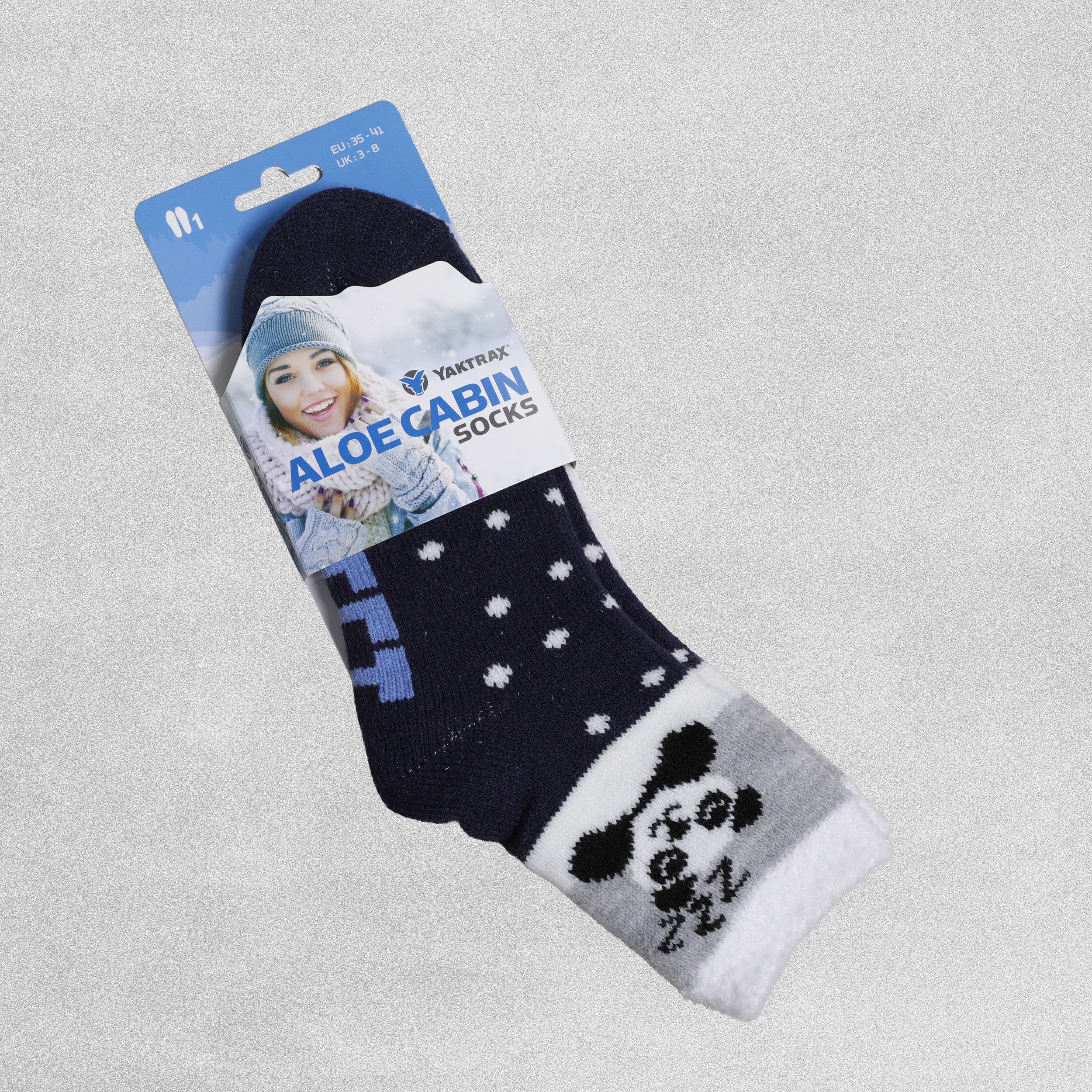 Ladies Warm Winter Slipper Socks - 1 Pair - UK 3-8 / EU 35-41