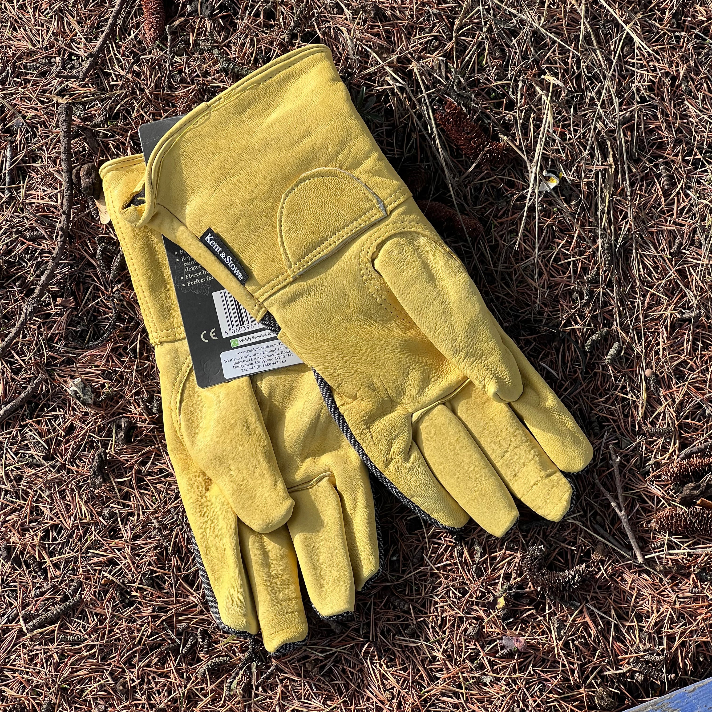 Kent & Stowe Luxury Leather Gauntlet Gloves - ladies medium