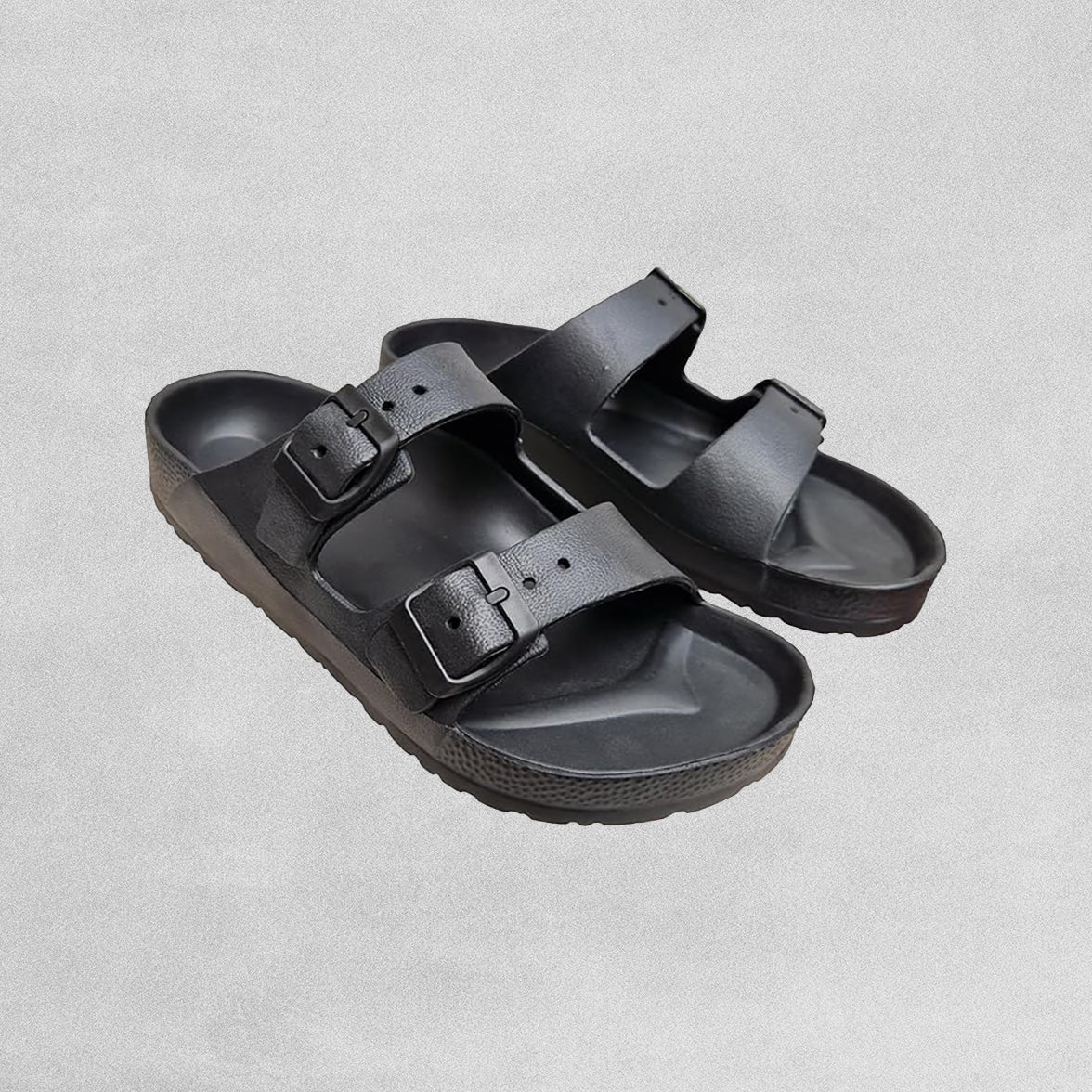 Town & Country Twin Strap Sandal Black various sizes