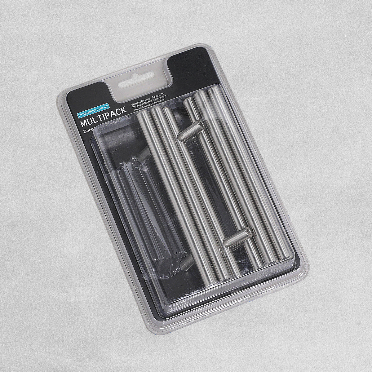 T Bar Handle Multipack Satin Nickel 96mm 6pk