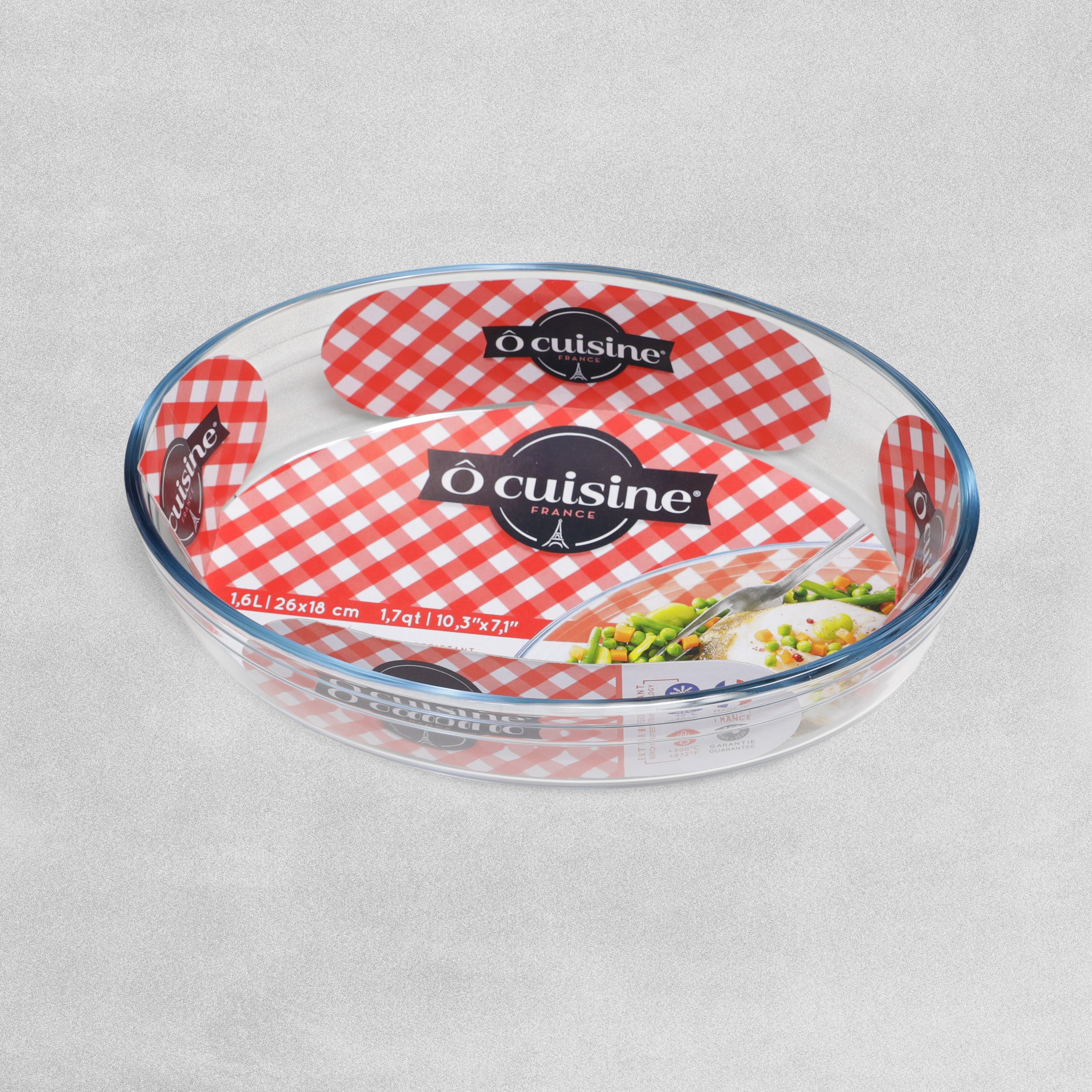 Ocuisine Oval Glass Oven Dish 26 x 18 x 6cm Approx 1.6L