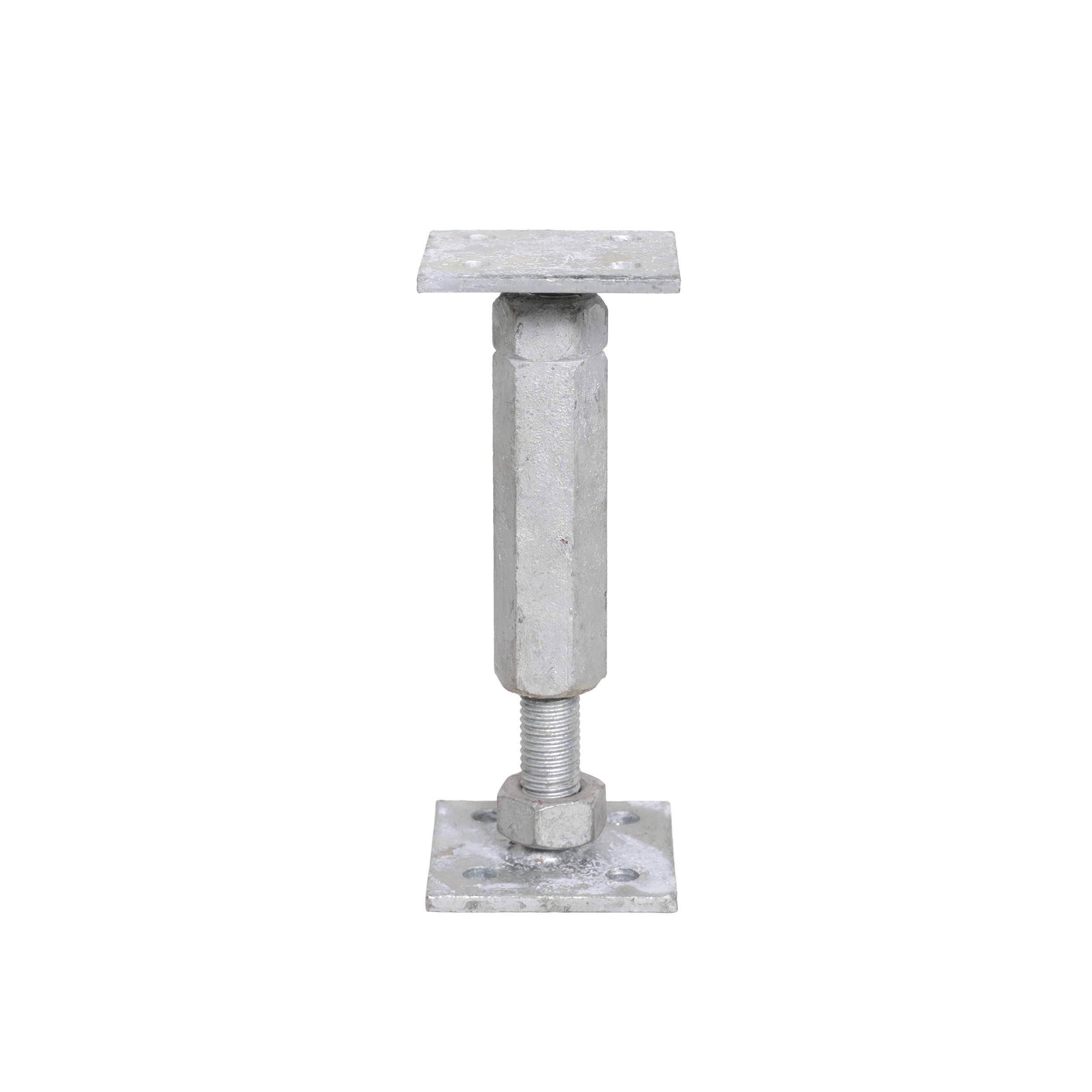 Heavy Duty Galvanised Adjustable 150-200mm Elevated Post Base Support