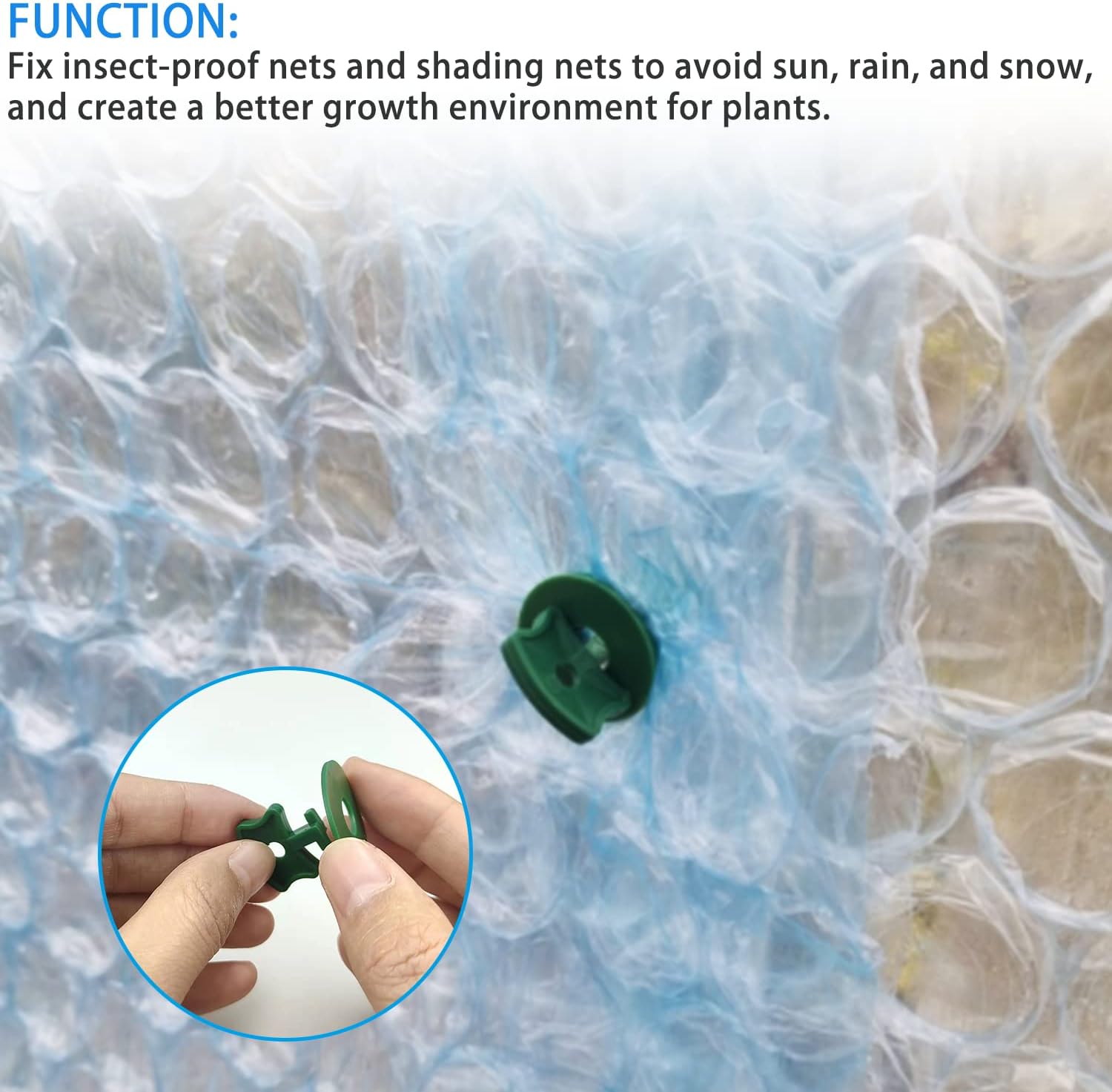 Down To Earth Greenhouse Clips and Extender clips 60pcs