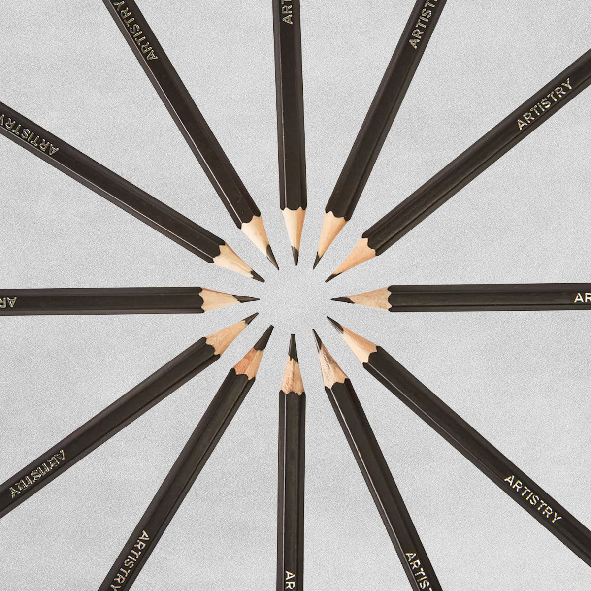 Artistry Drawing Pencils 6B to 6H - Set of 12