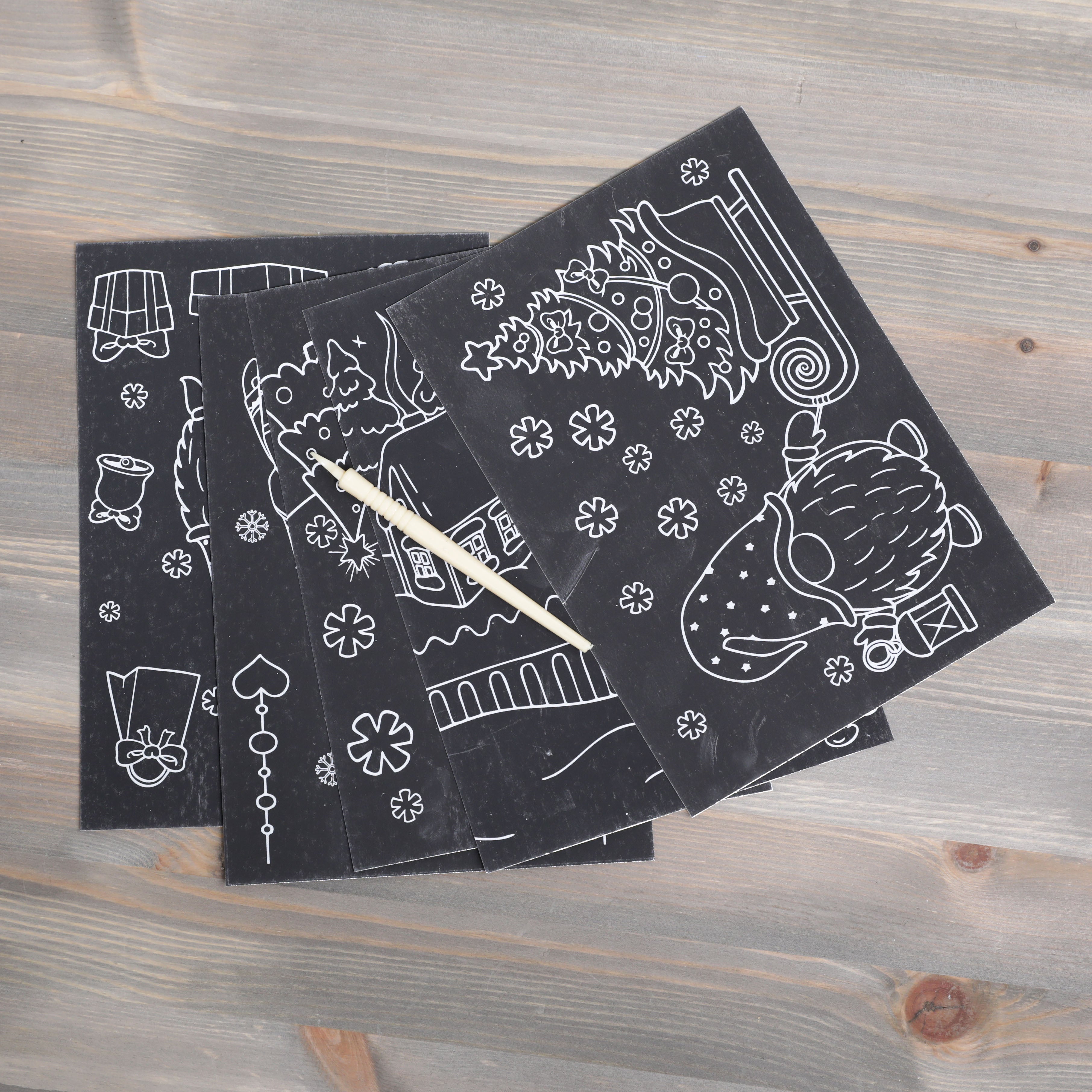 Crayola Gonk Scratch Art Festive Assortment A5 5pcs