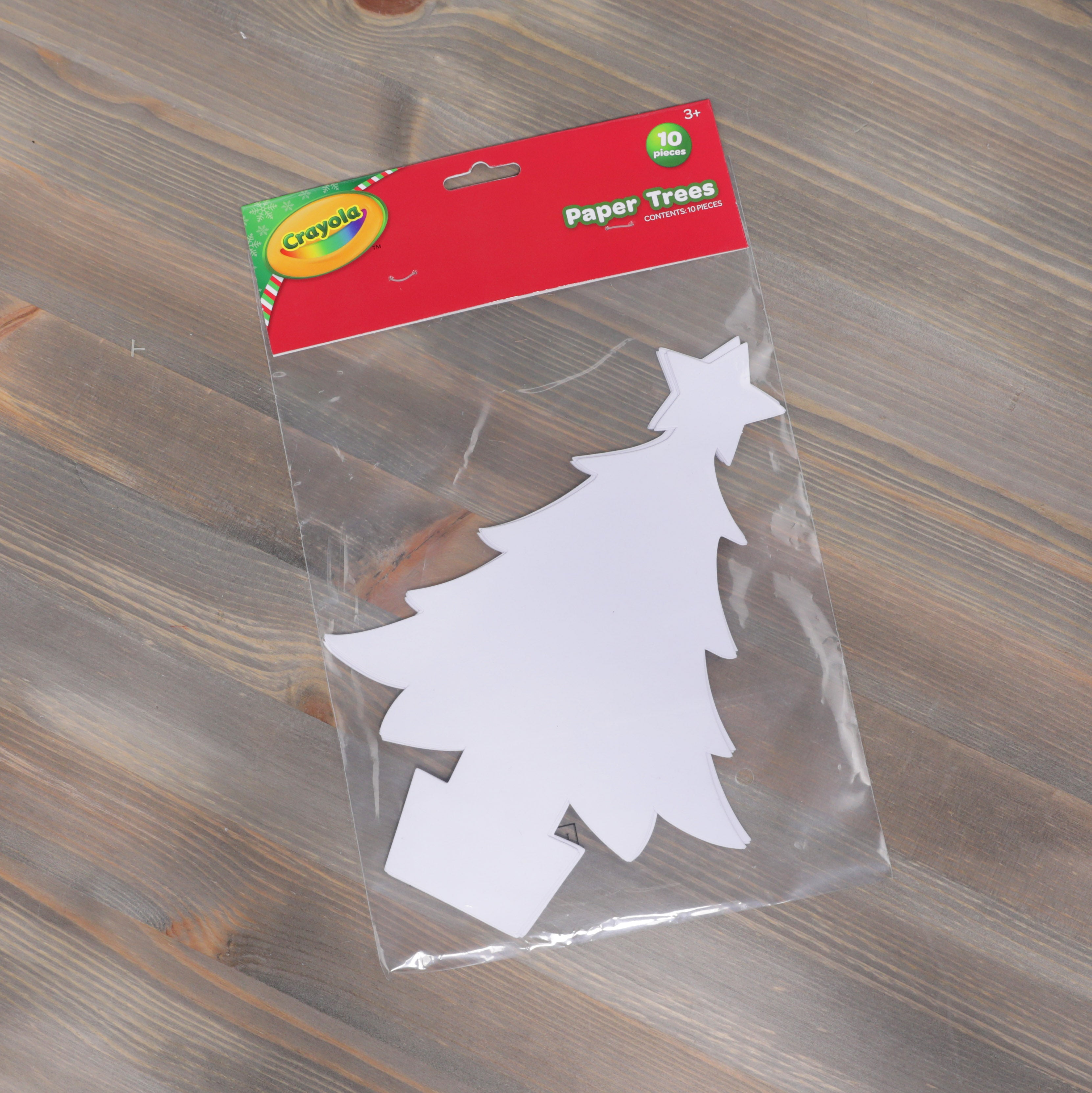 Crayola Blank Paper Christmas Trees 10pcs