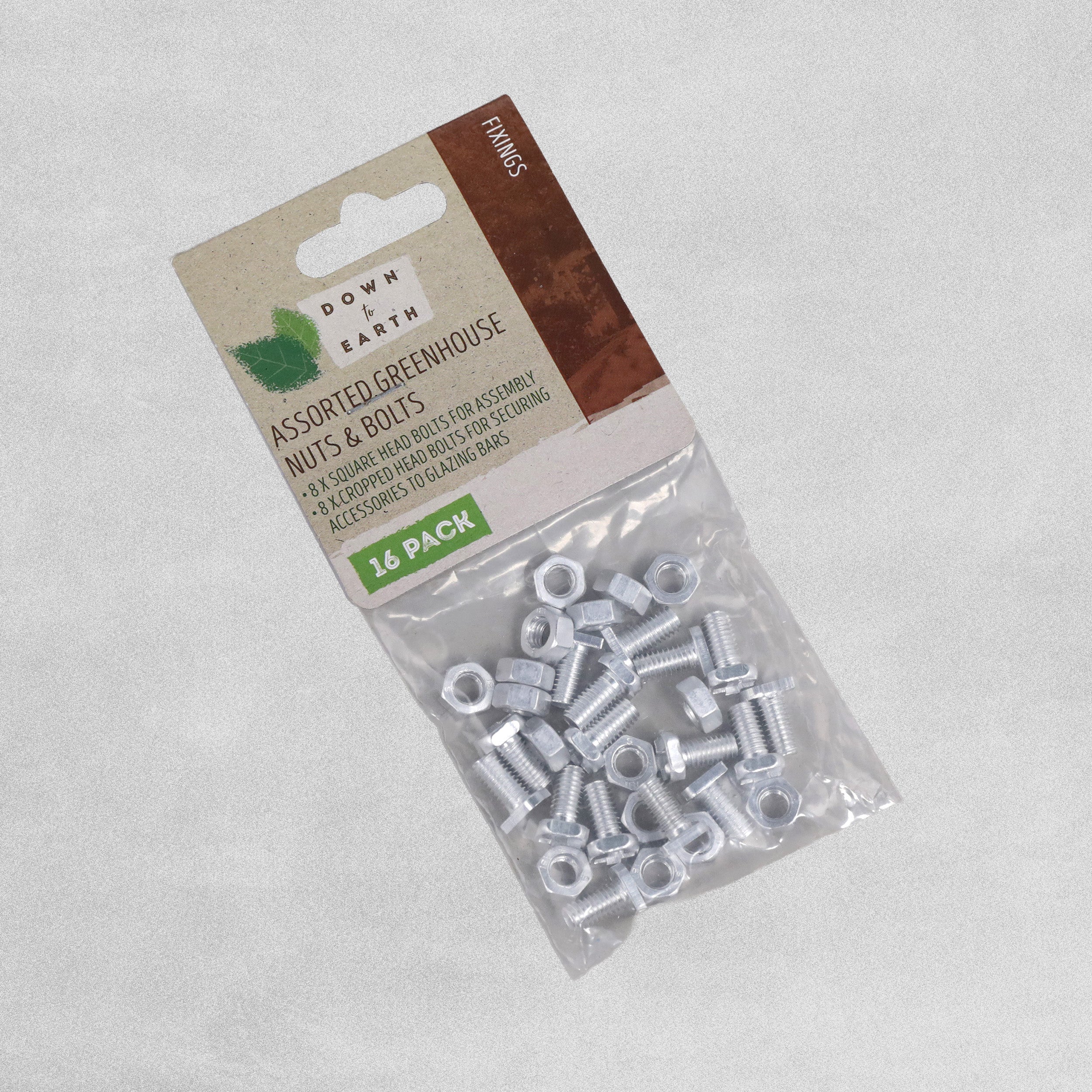 Down To Earth Assorted Greenhouse Nuts & Bolts 16pcs