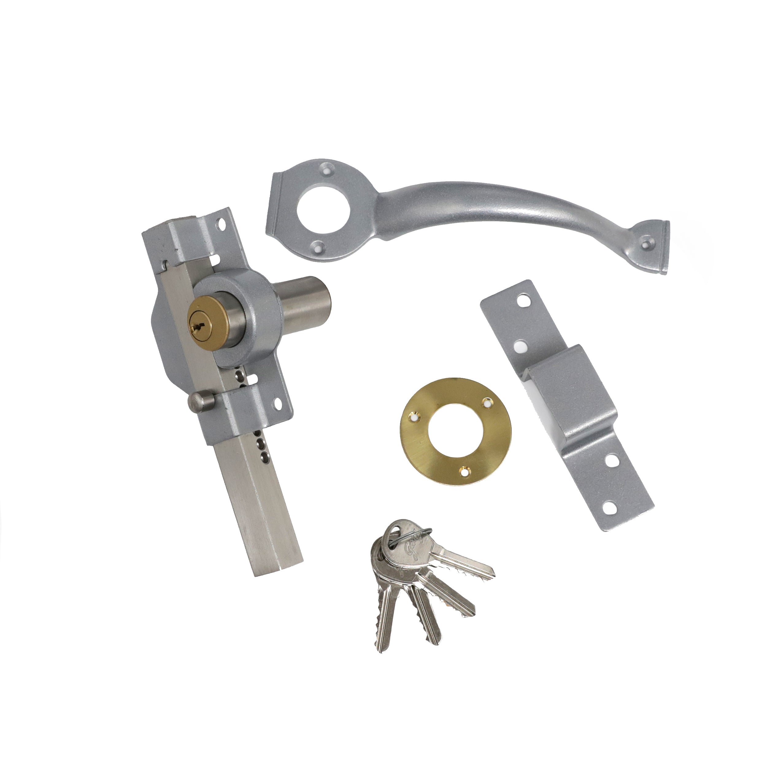 Galvorite Rim Dead Lock with Double Cylinder