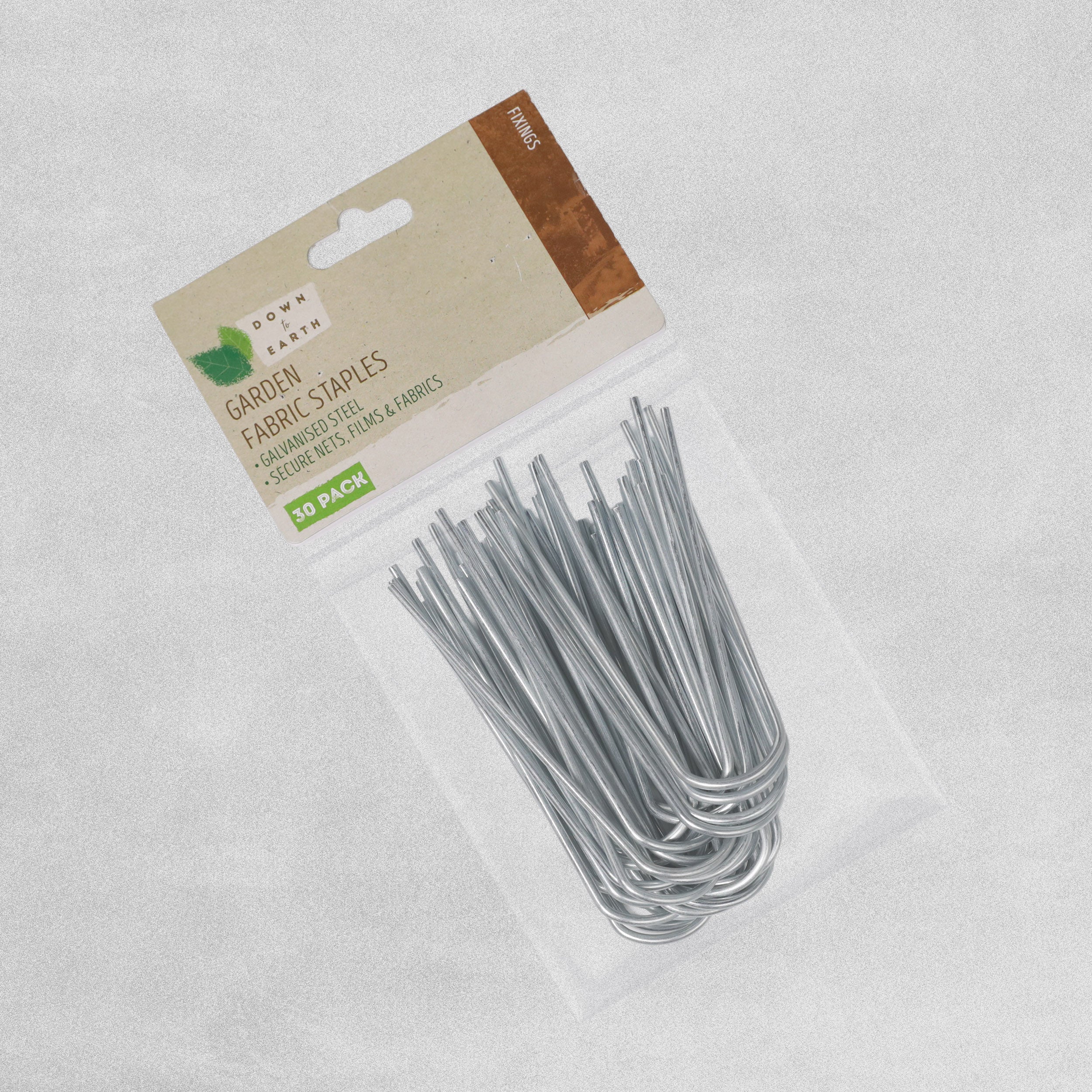 Down To Earth Garden Fabric Staples 30pcs