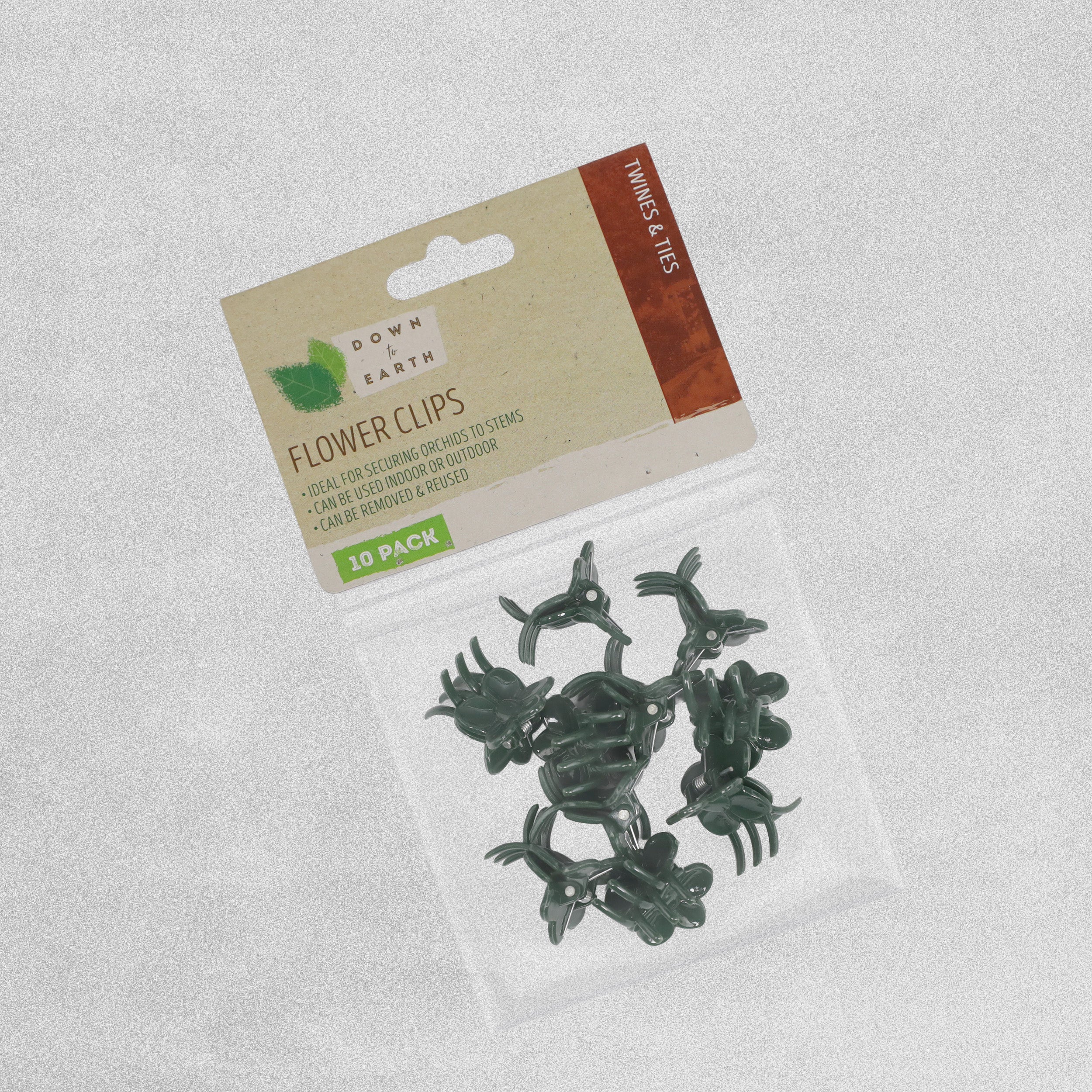Down To Earth Flower Clips 10pcs