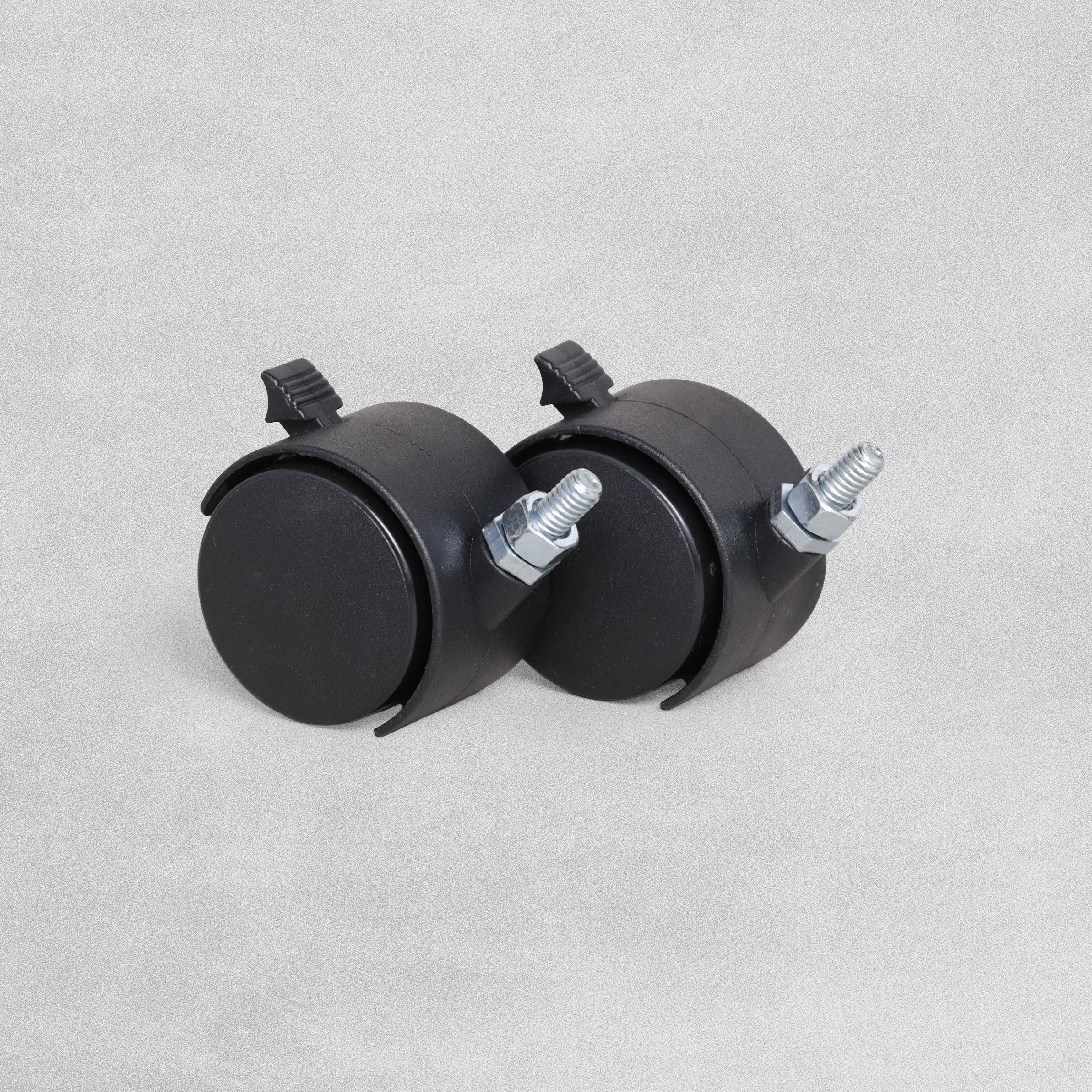 Ambassador Twin Wheel Hooded Brake Castor 50mm 5/16" Thread Fitting - Pair