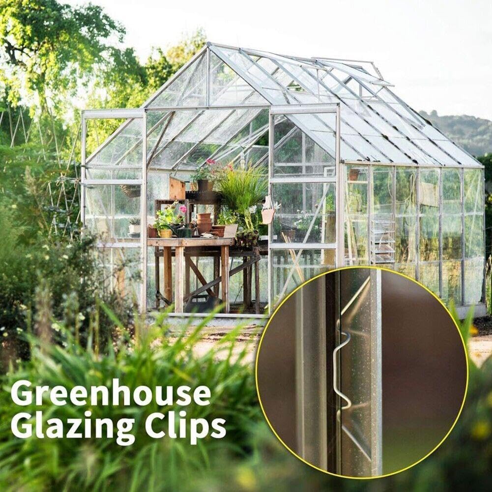 Down To Earth Green Greenhouse W Clips Pack of 25