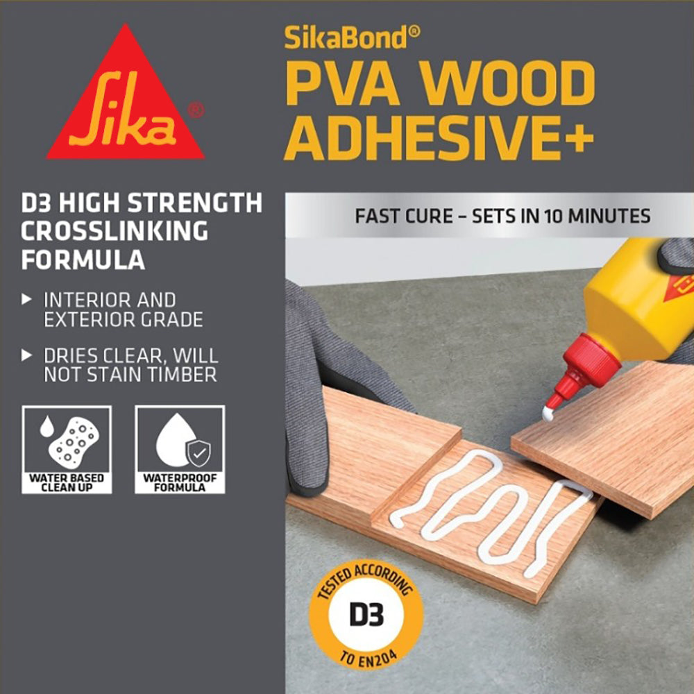 SikaBond All Purpose PVA Wood Adhesive+ 500ml
