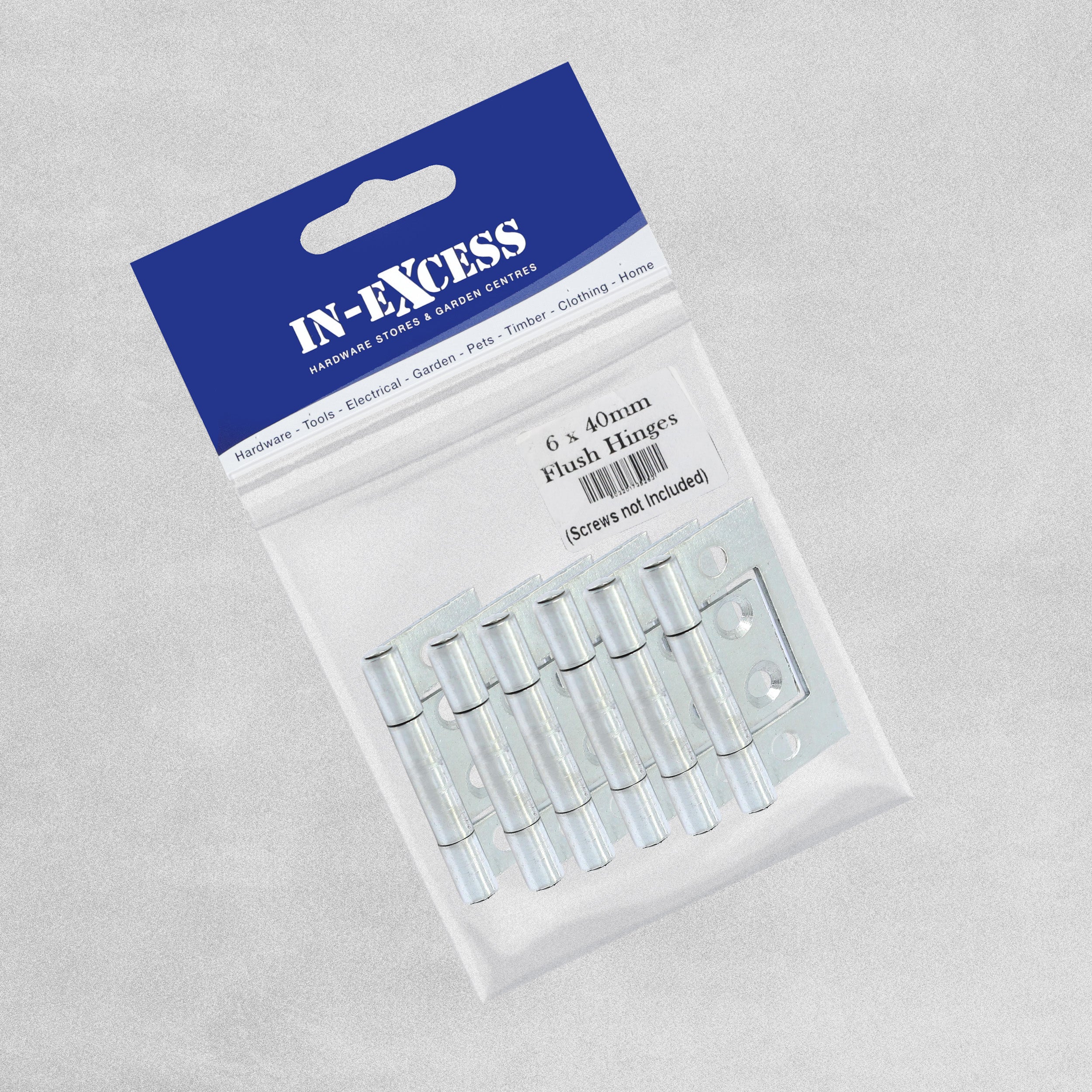 Flush Hinges - 6pcs - 40mm